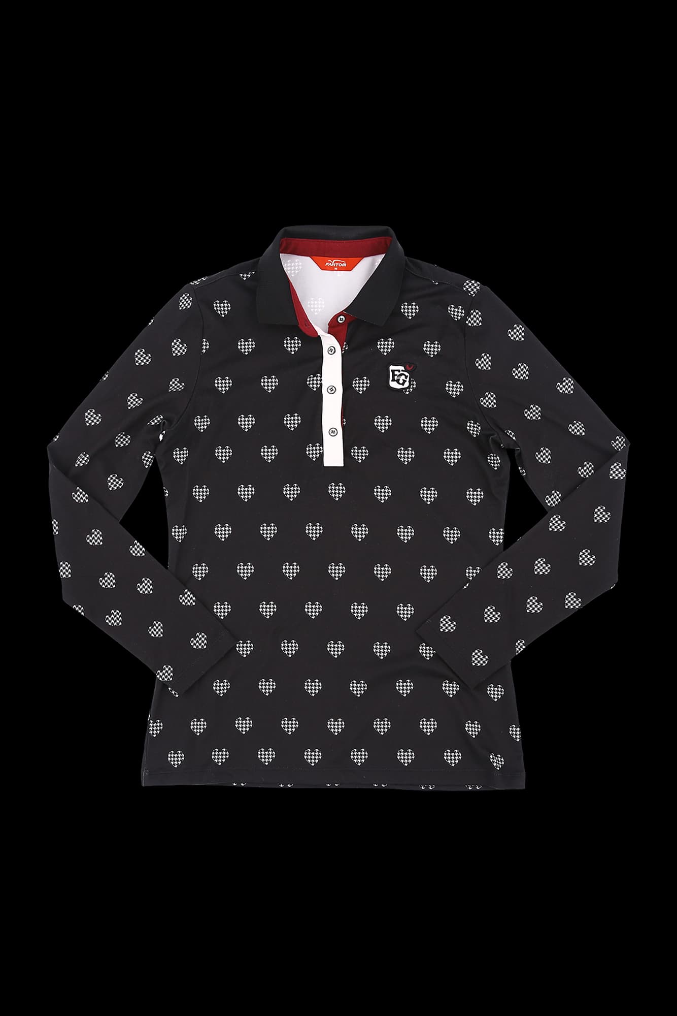 하트로고 긴팔 카라 티셔츠