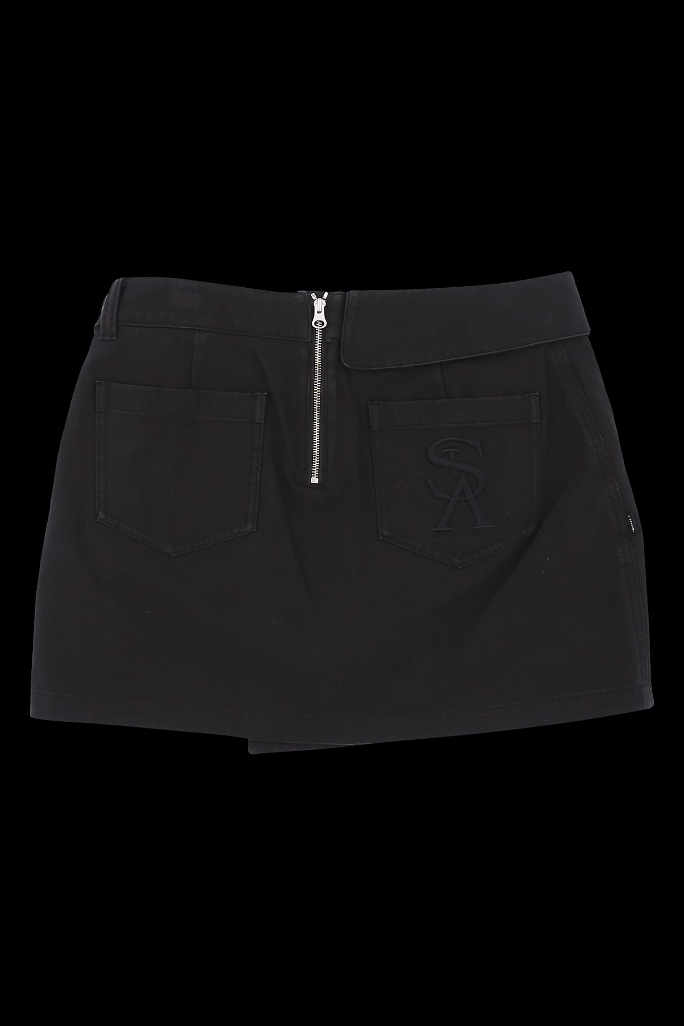 랩 언발란스 스커트