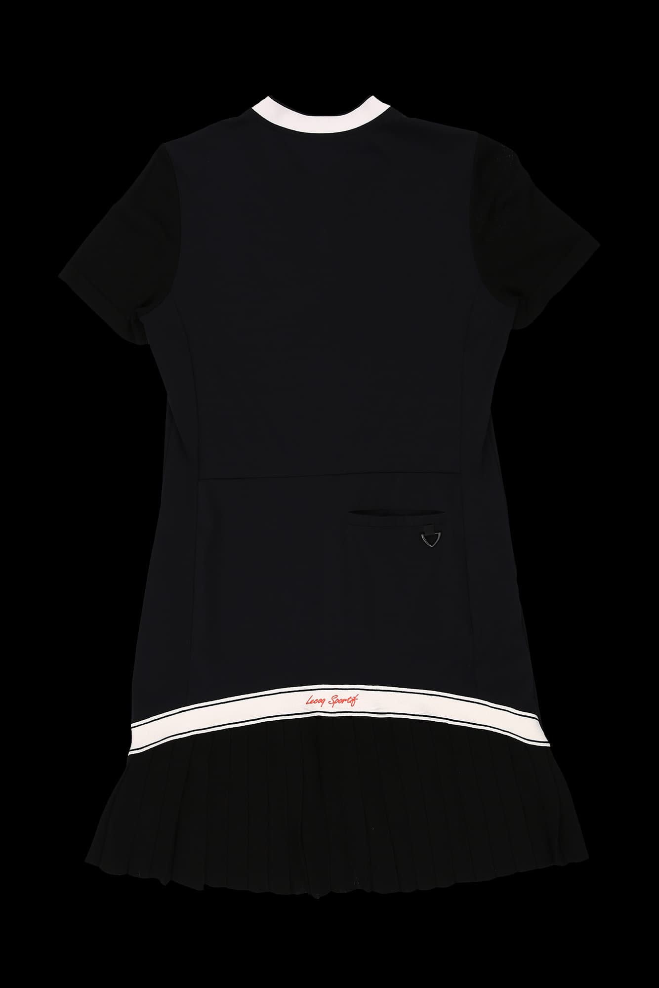 밑단 플리츠 반팔 원피스