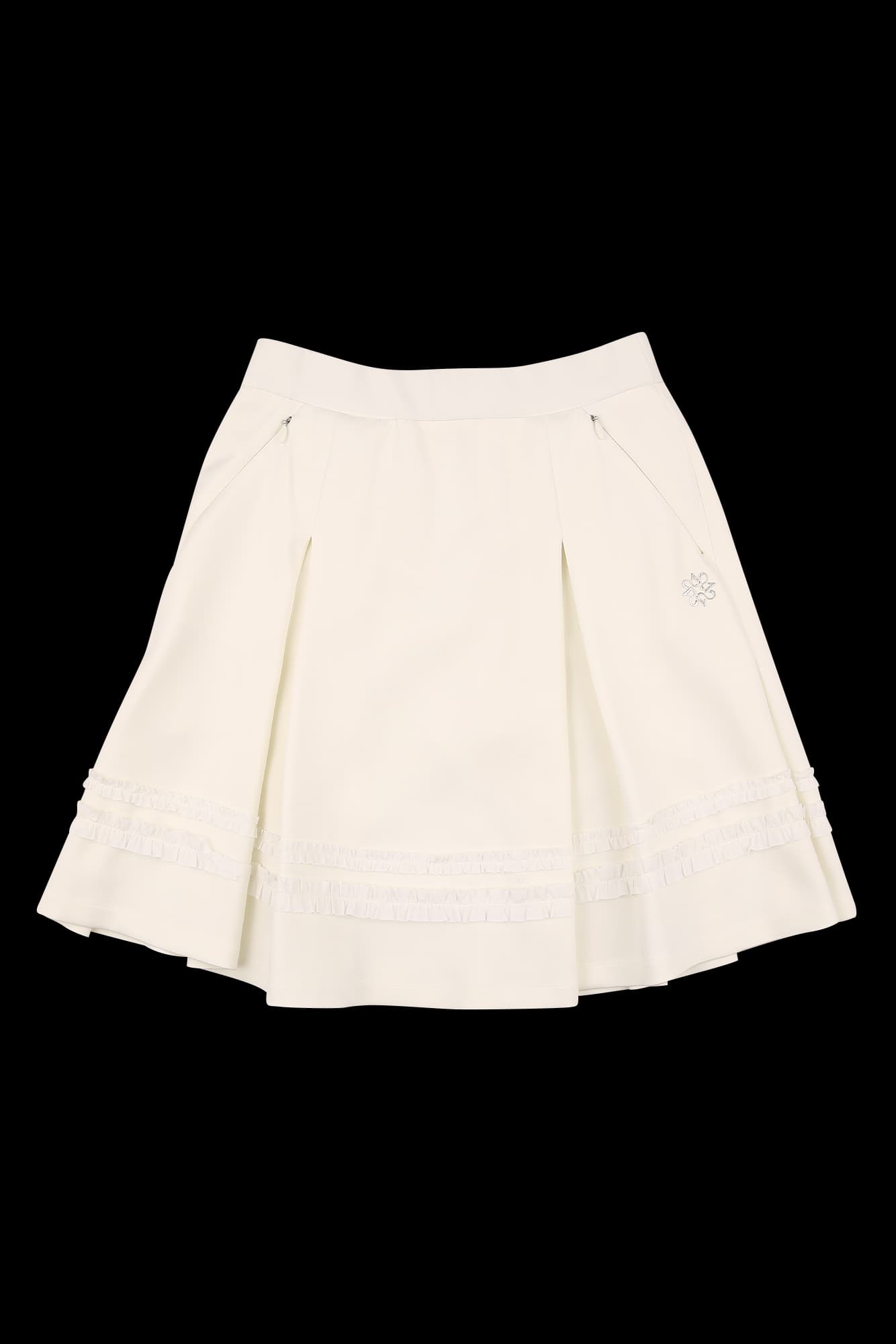 플리츠 테잎 플레어 스커트