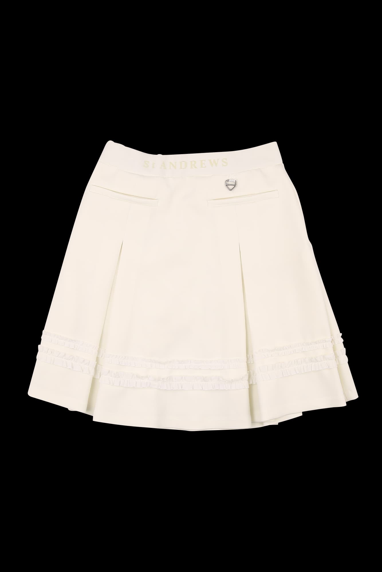 플리츠 테잎 플레어 스커트