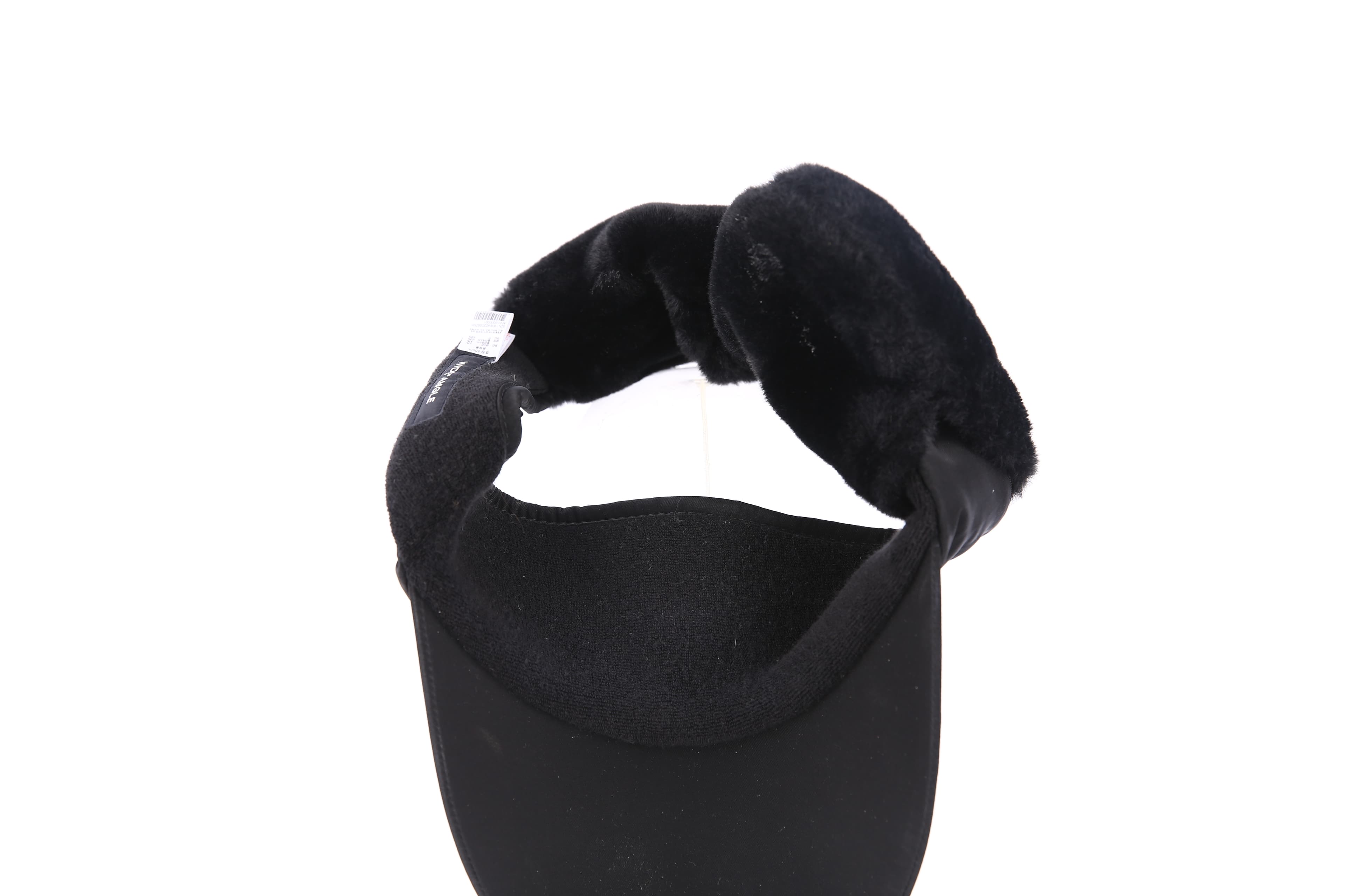 이어워머 로고 블랙 바이저