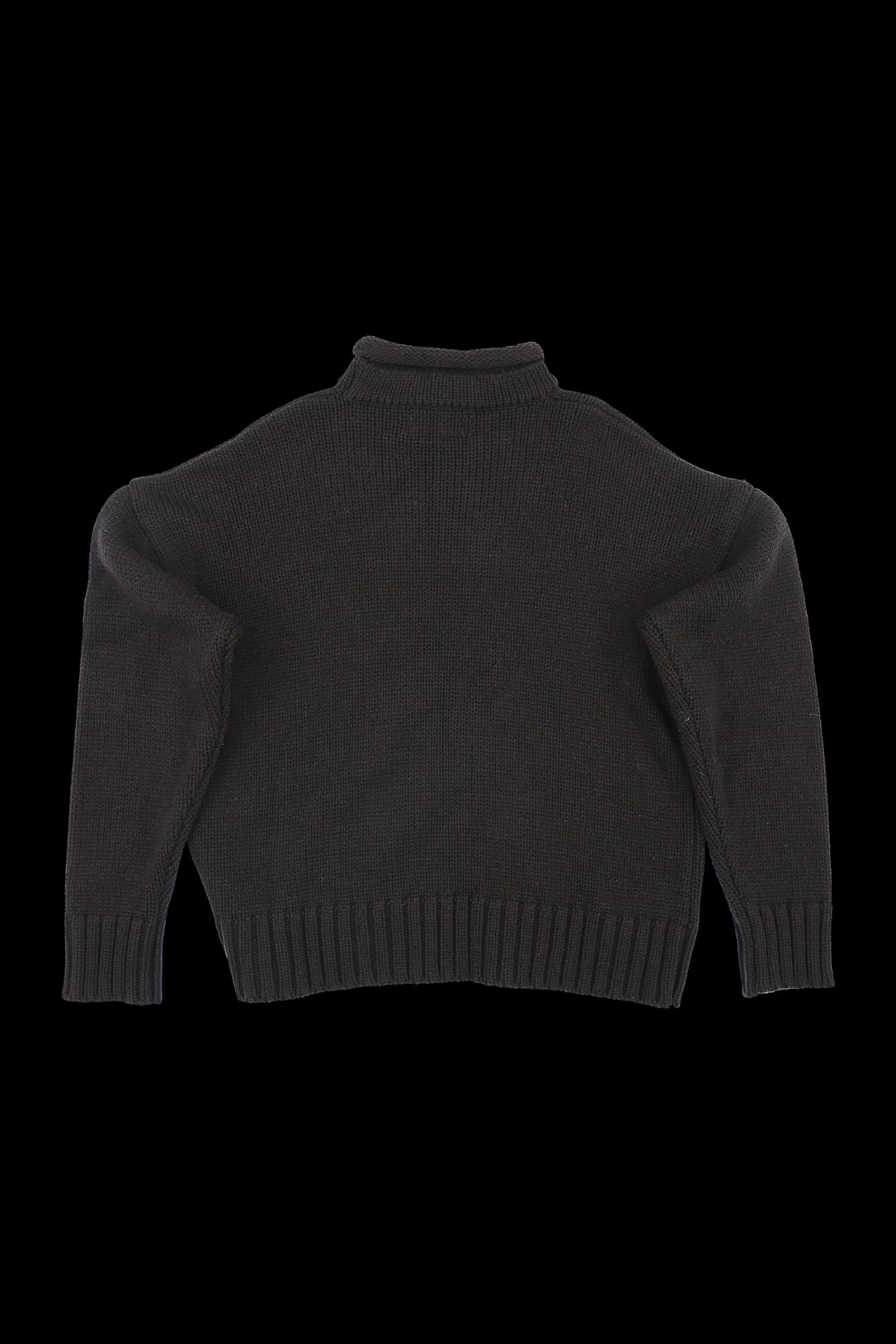 터틀넥 긴소매 니트