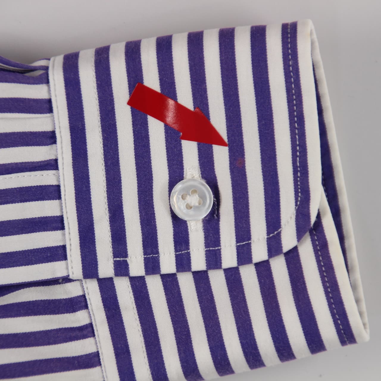 스트라이프 슬림 셔츠