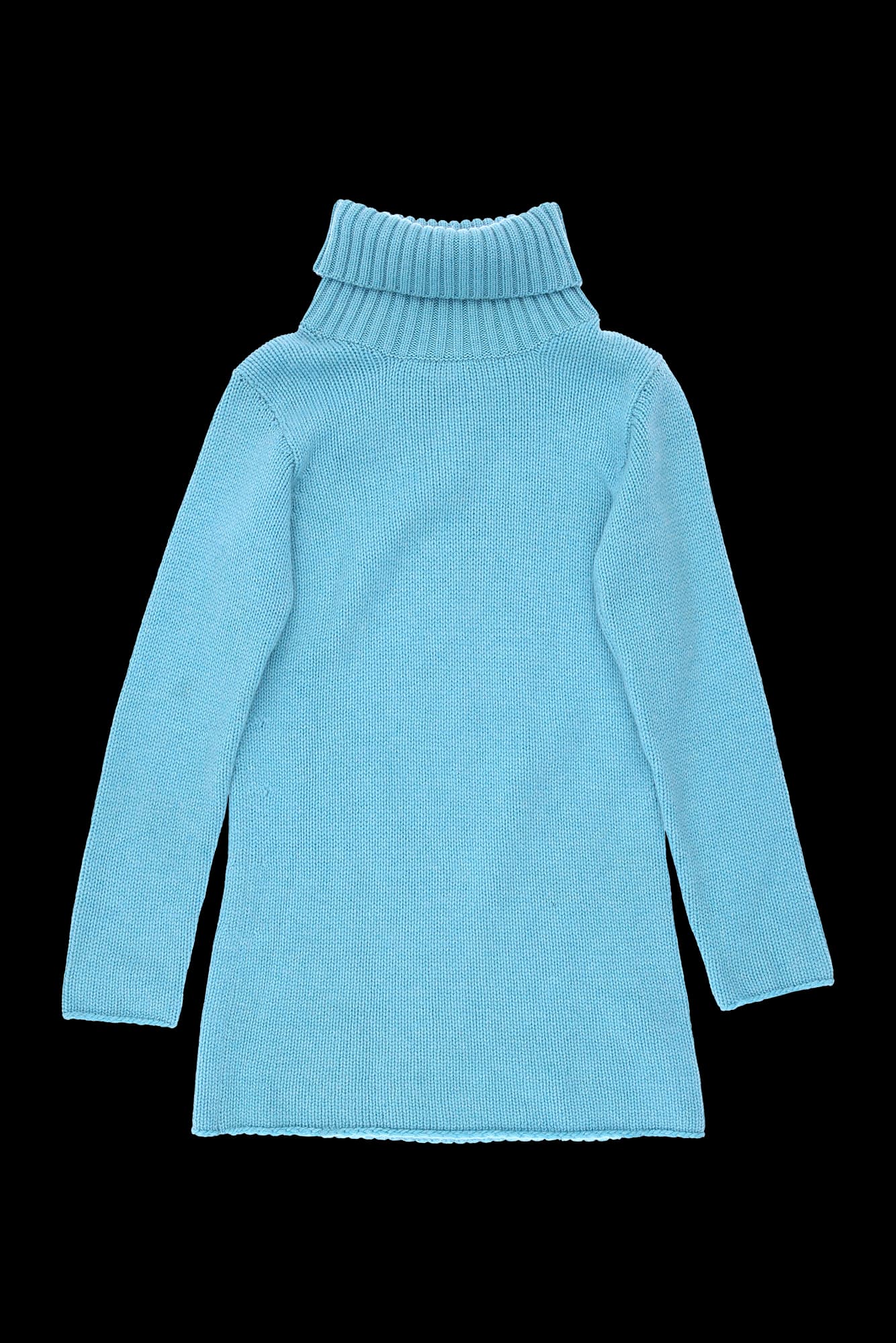 스카이블루 터틀넥 니트원피스