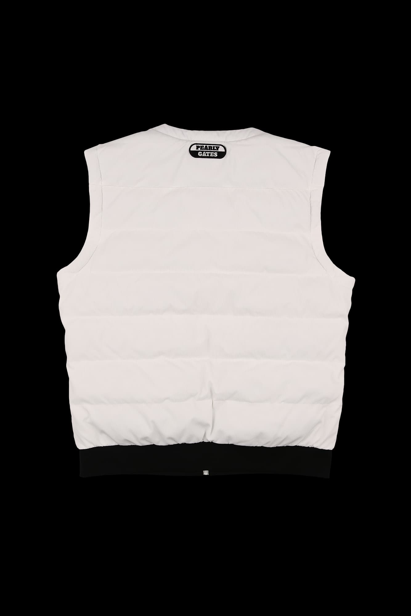 노카라 로고 패딩 베스트