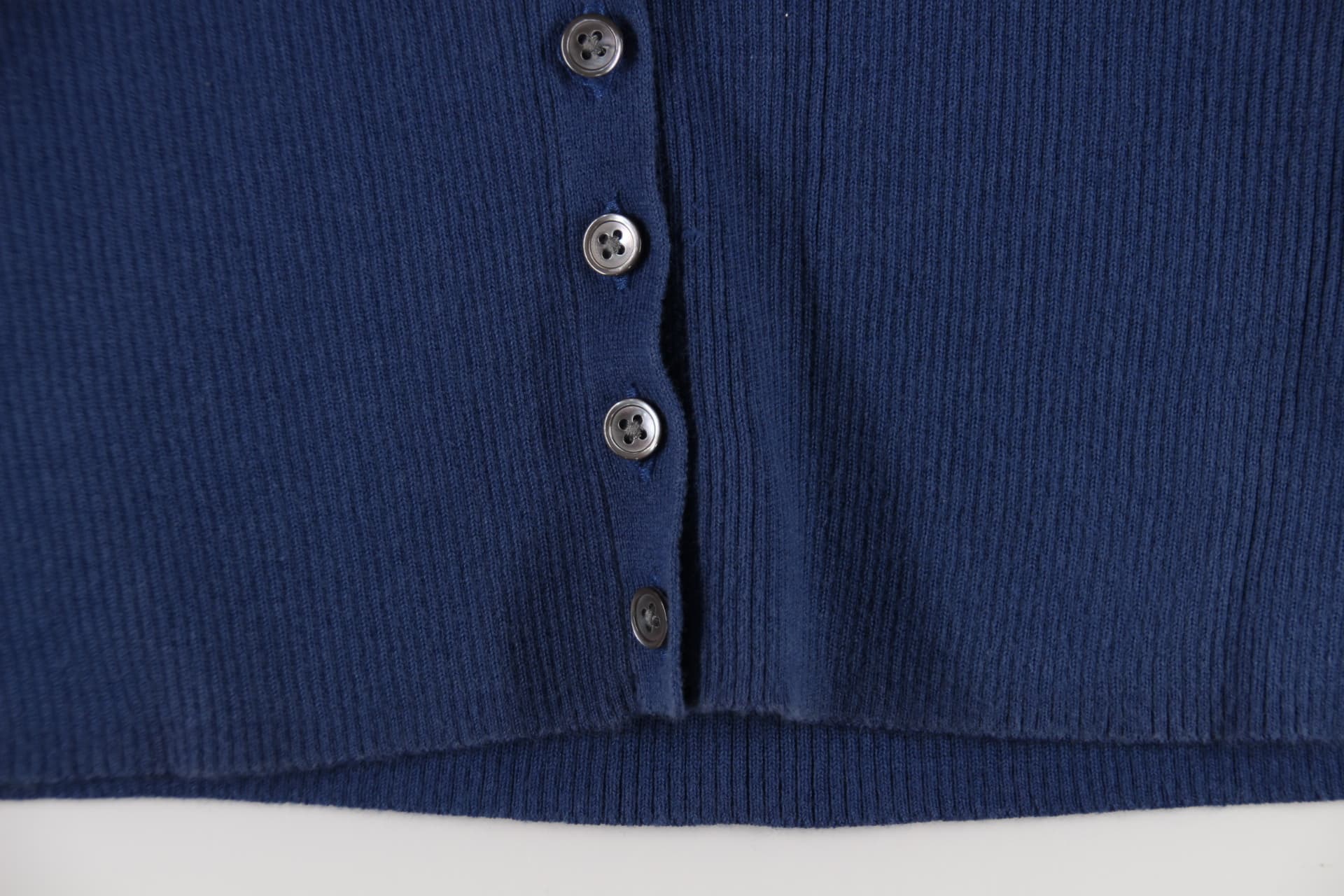 스트라이프 반팔 니트 가디건