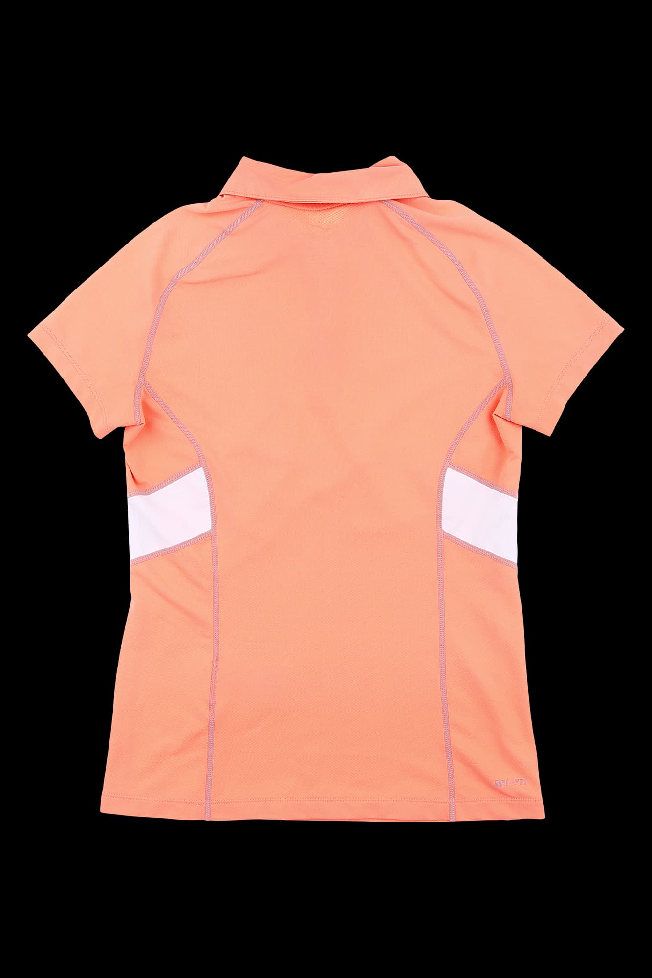 절개 라인 카라 반팔 티셔츠