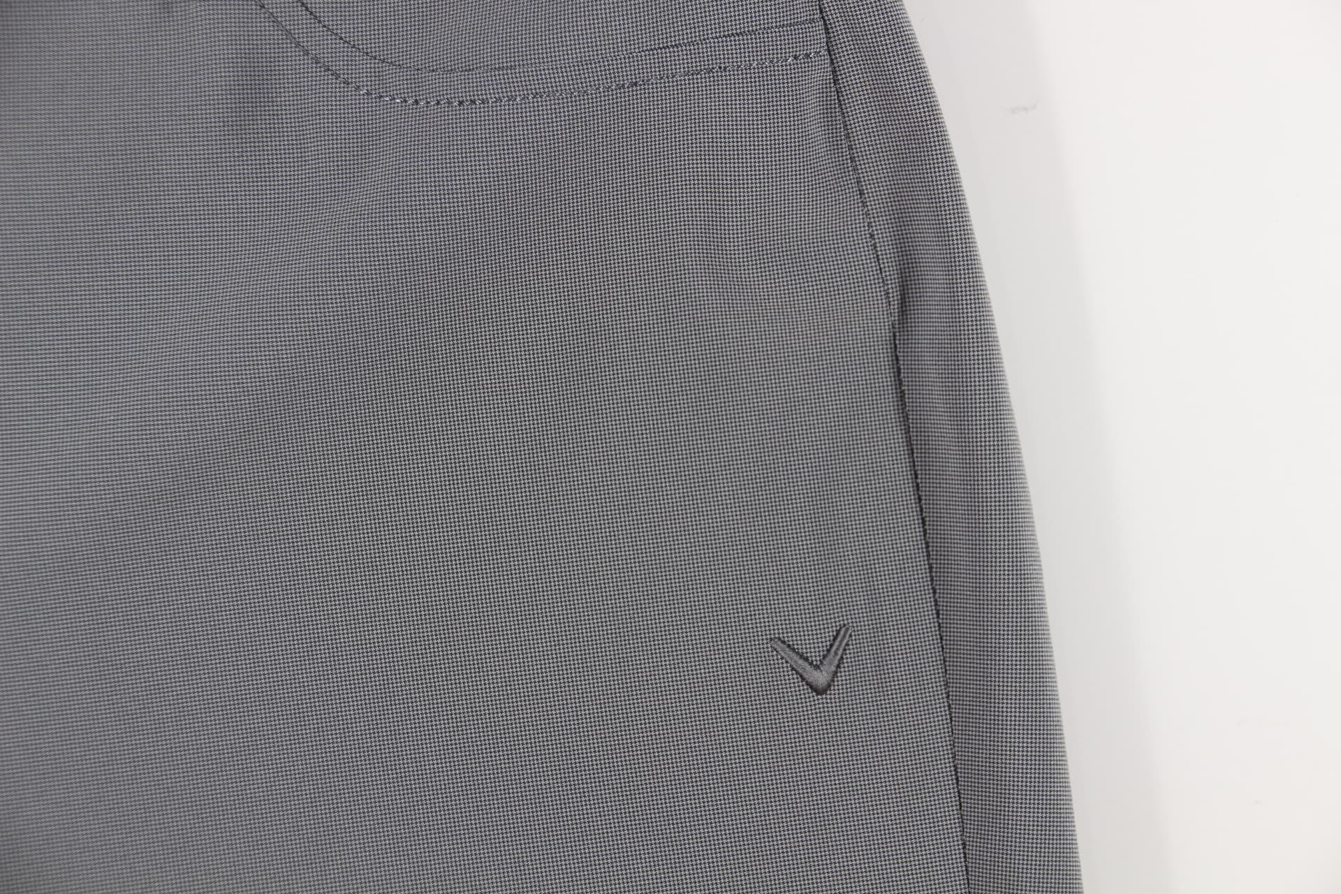 잔체크 스트레치 팬츠