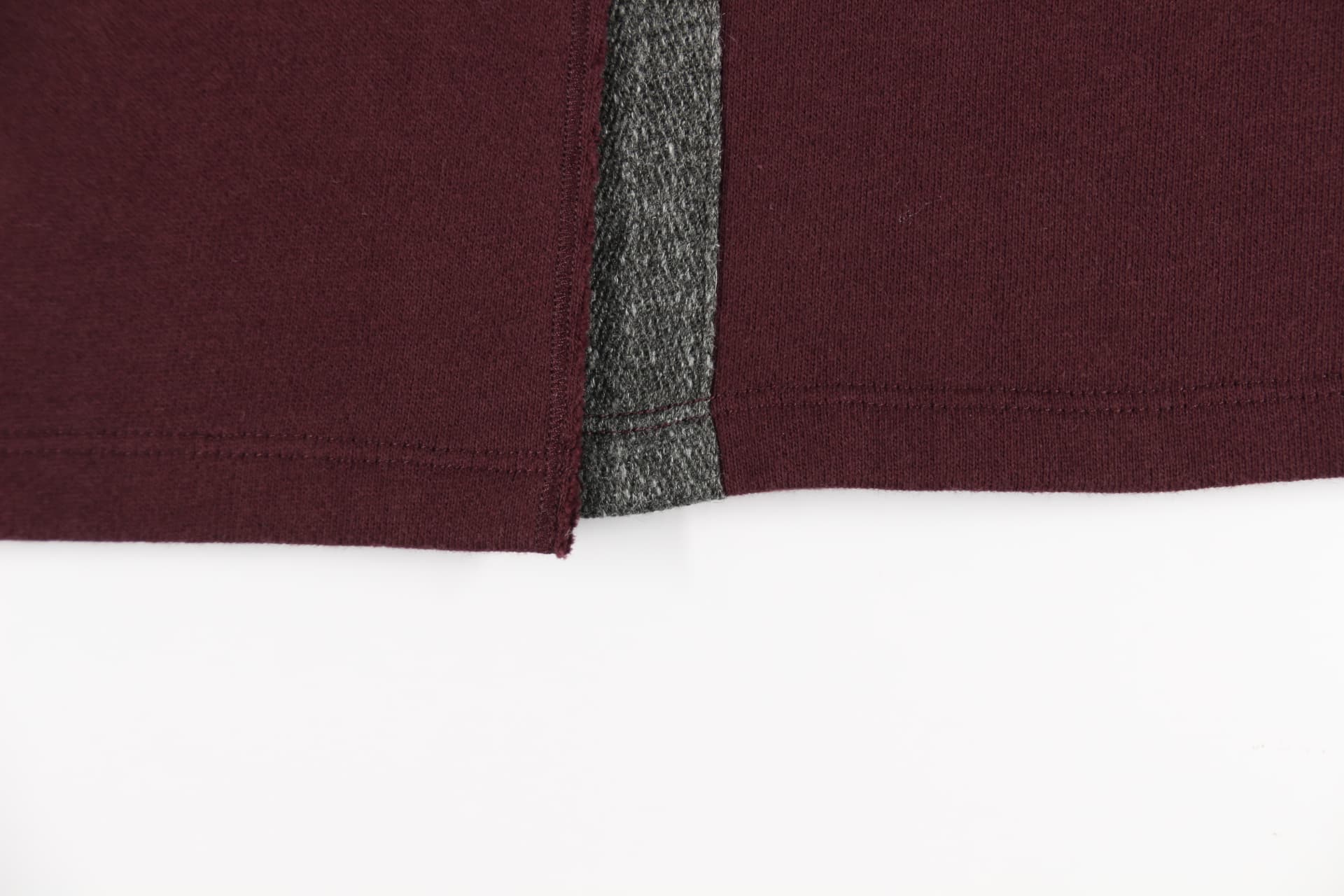 트임 배색 면 밴딩 스커트