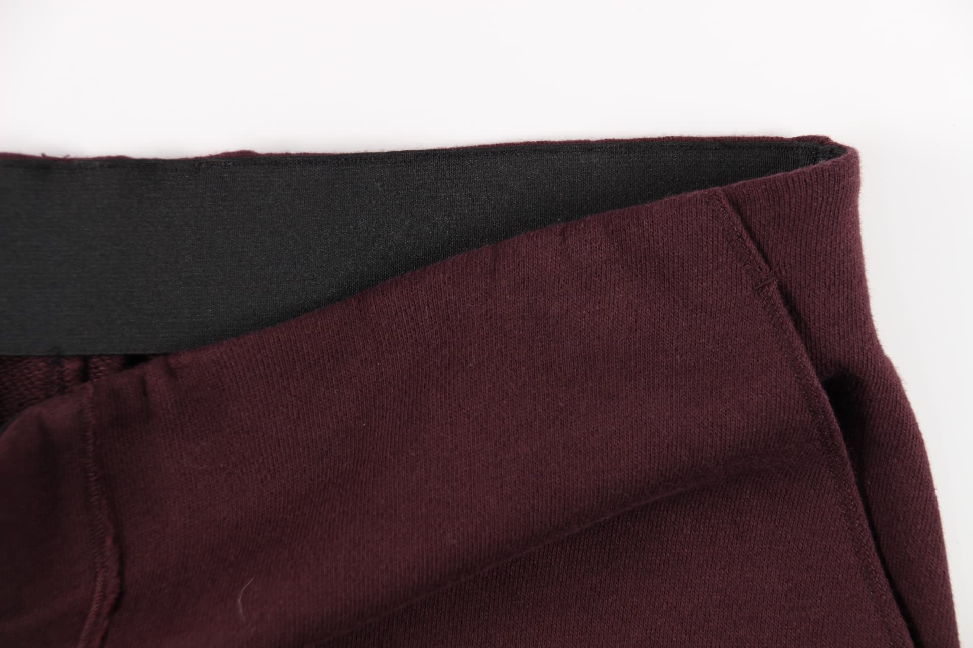 트임 배색 면 밴딩 스커트