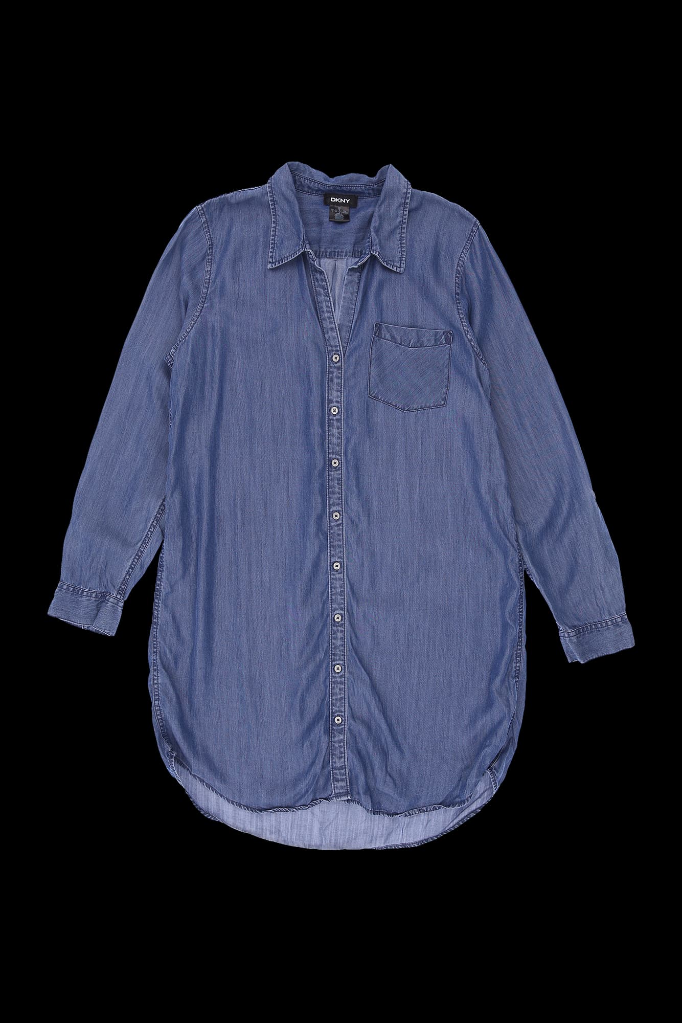 포켓 데님 셔츠 원피스