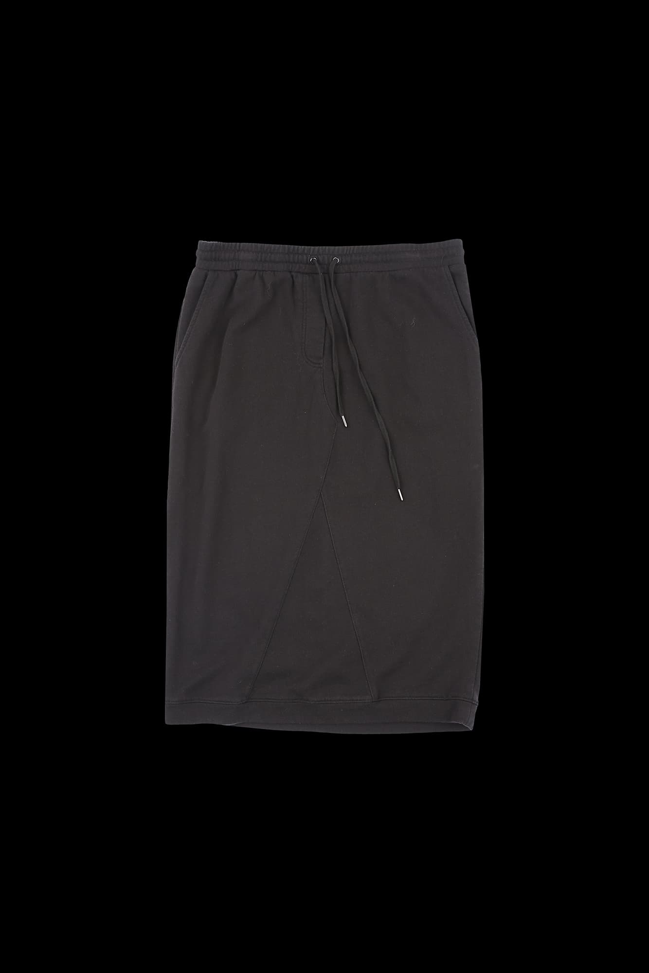 스트링 밴딩 스웻 스커트