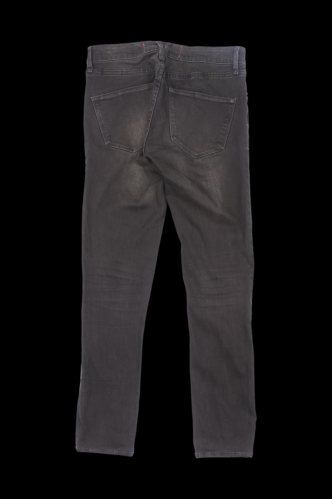 워싱 데님 슬림핏 롱팬츠