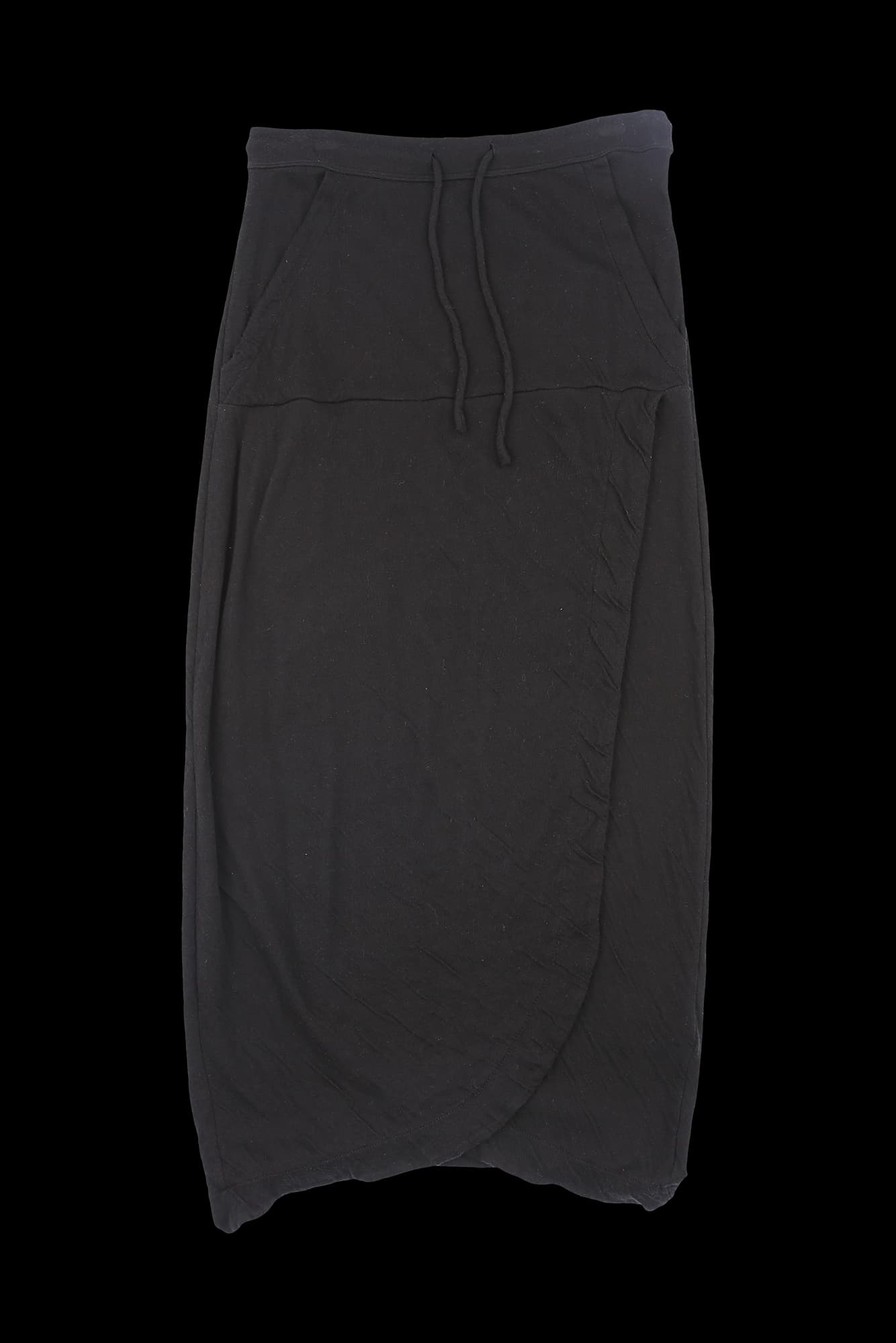 스트링 포켓 랩 롱 스커트