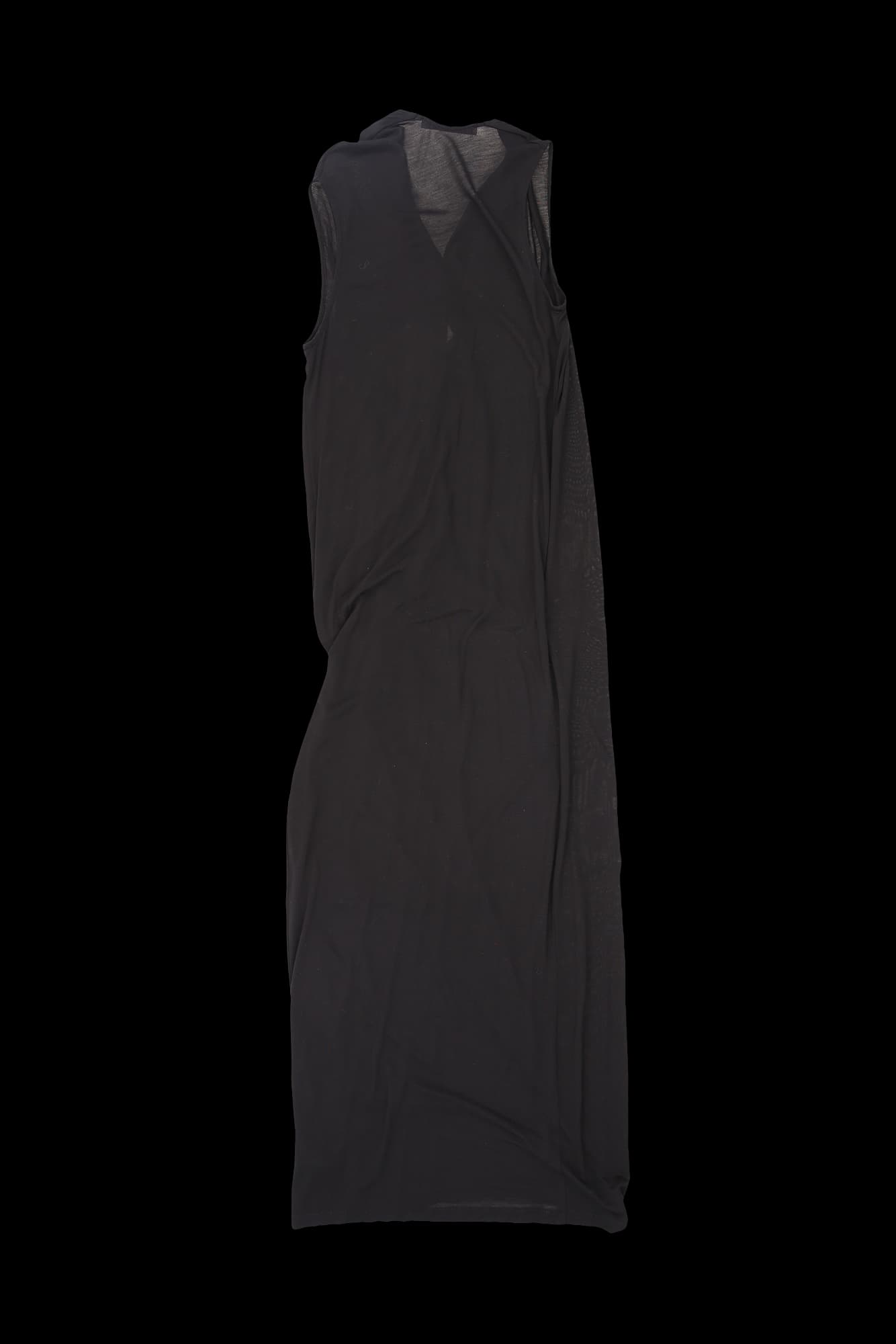 시스루 브이넥 민소매 원피스