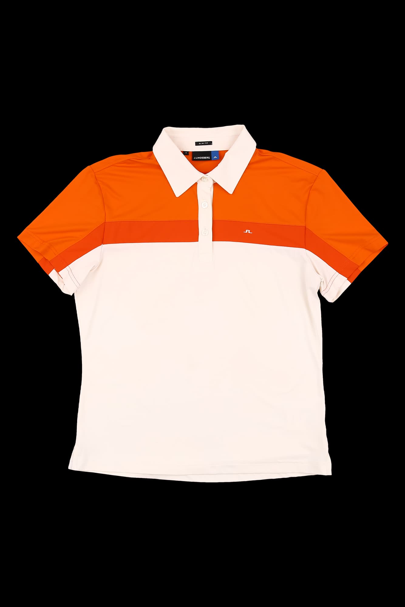 배색 반팔 카라 티셔츠