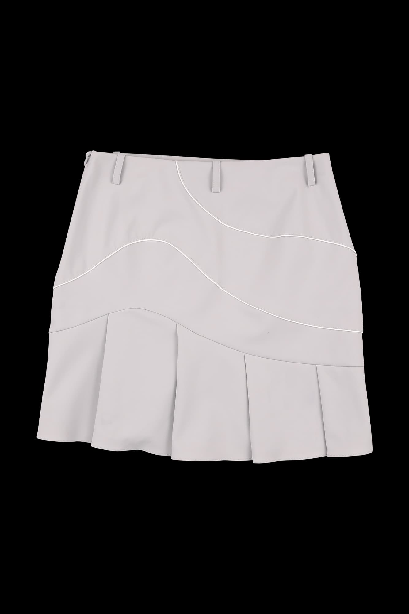 웨이브 플리츠 스커트