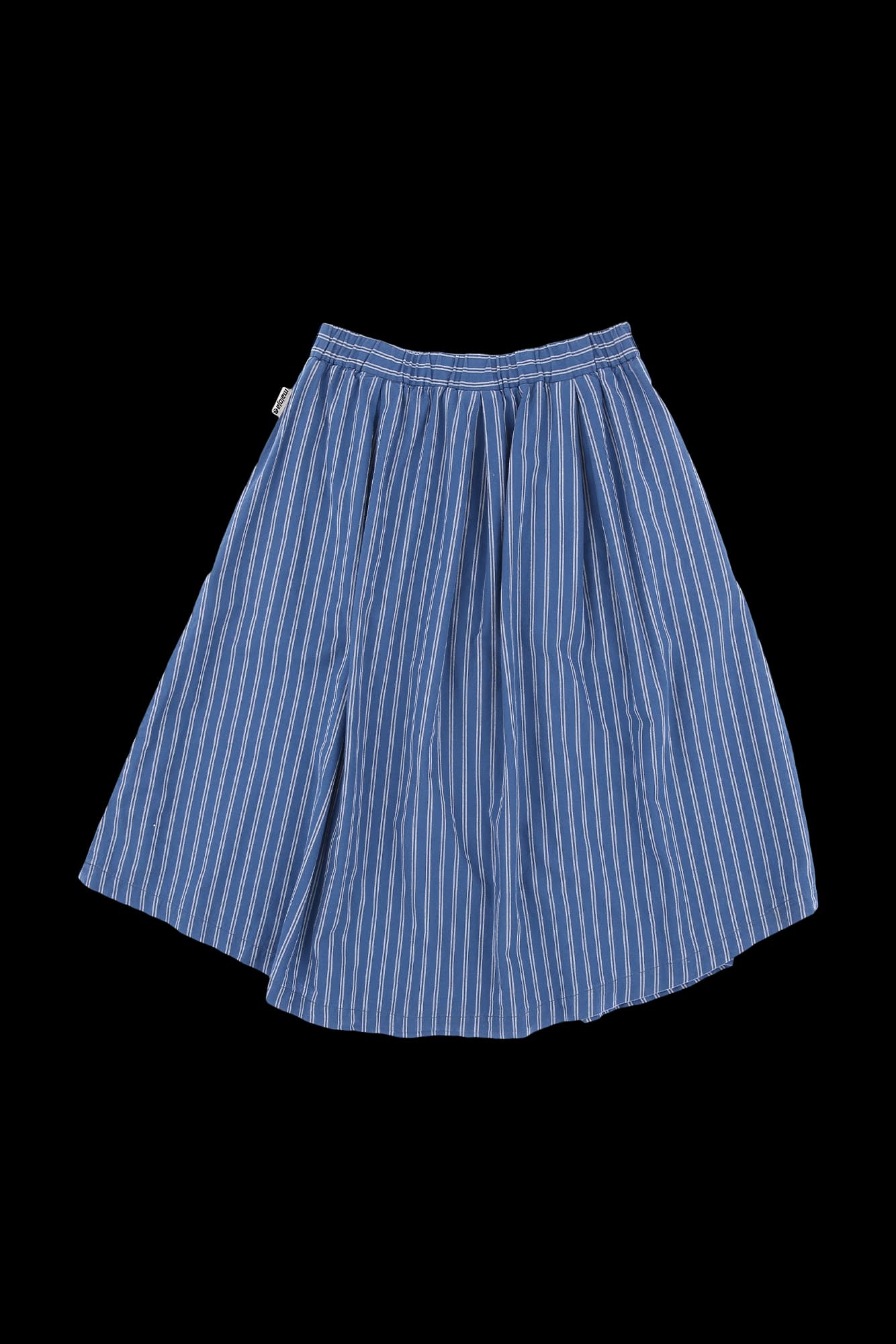스트라이프 버튼 스커트