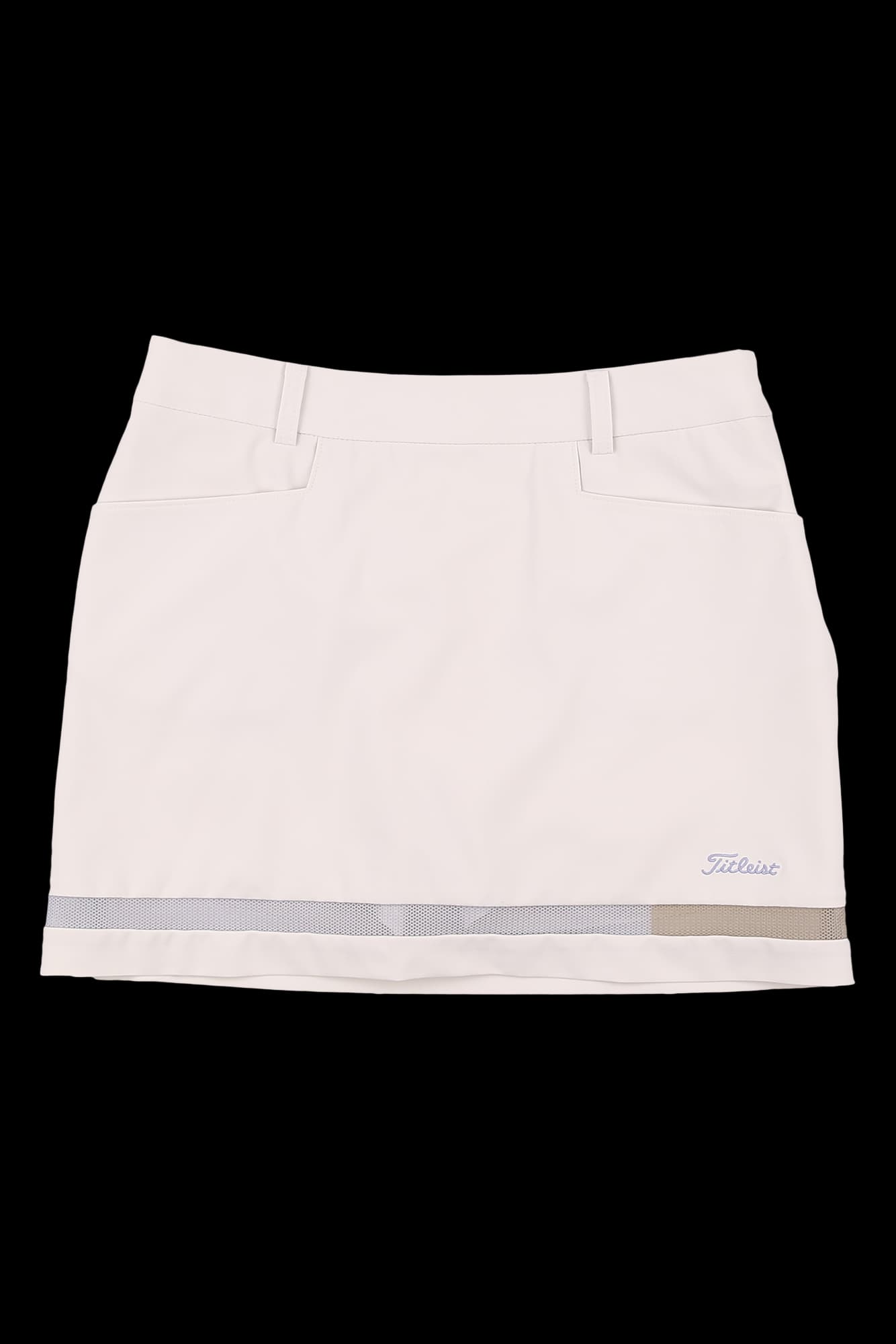 메쉬 절개 라인 스커트