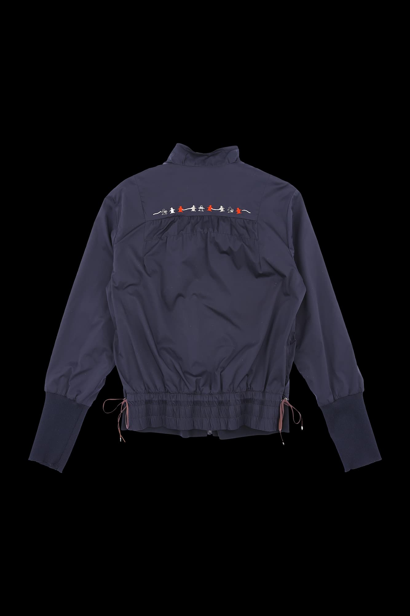 자수 로고 폴리 점퍼