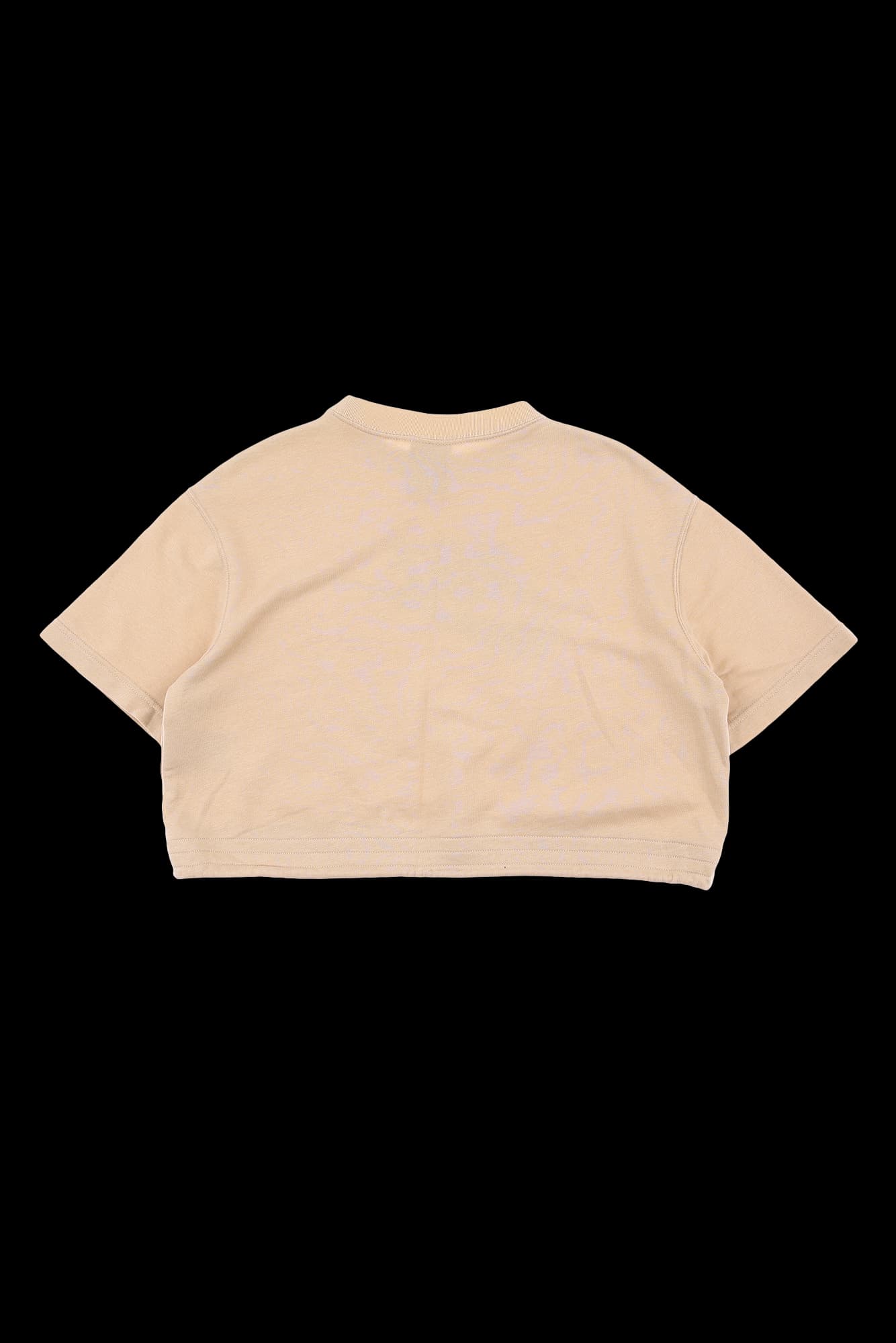 스트링 로고 크롭 반팔티