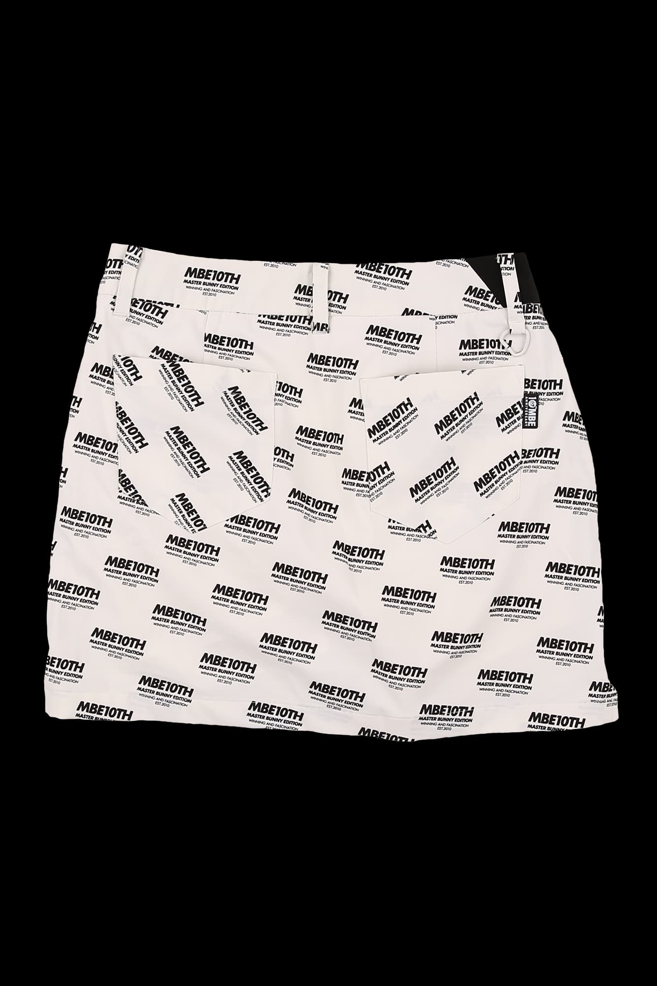 로고 패턴 스커트