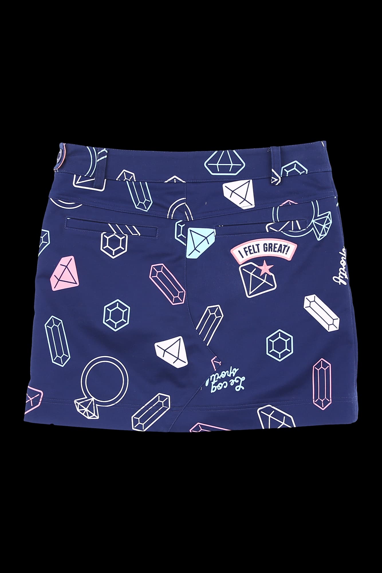 티아라 패턴 아웃포켓 스커트