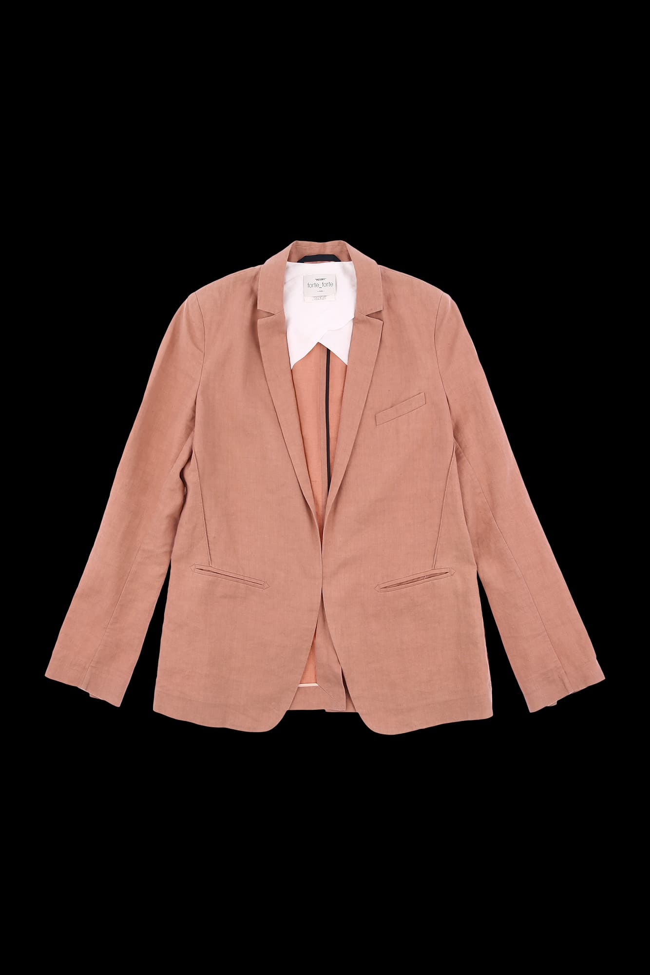 노버튼 카라 자켓