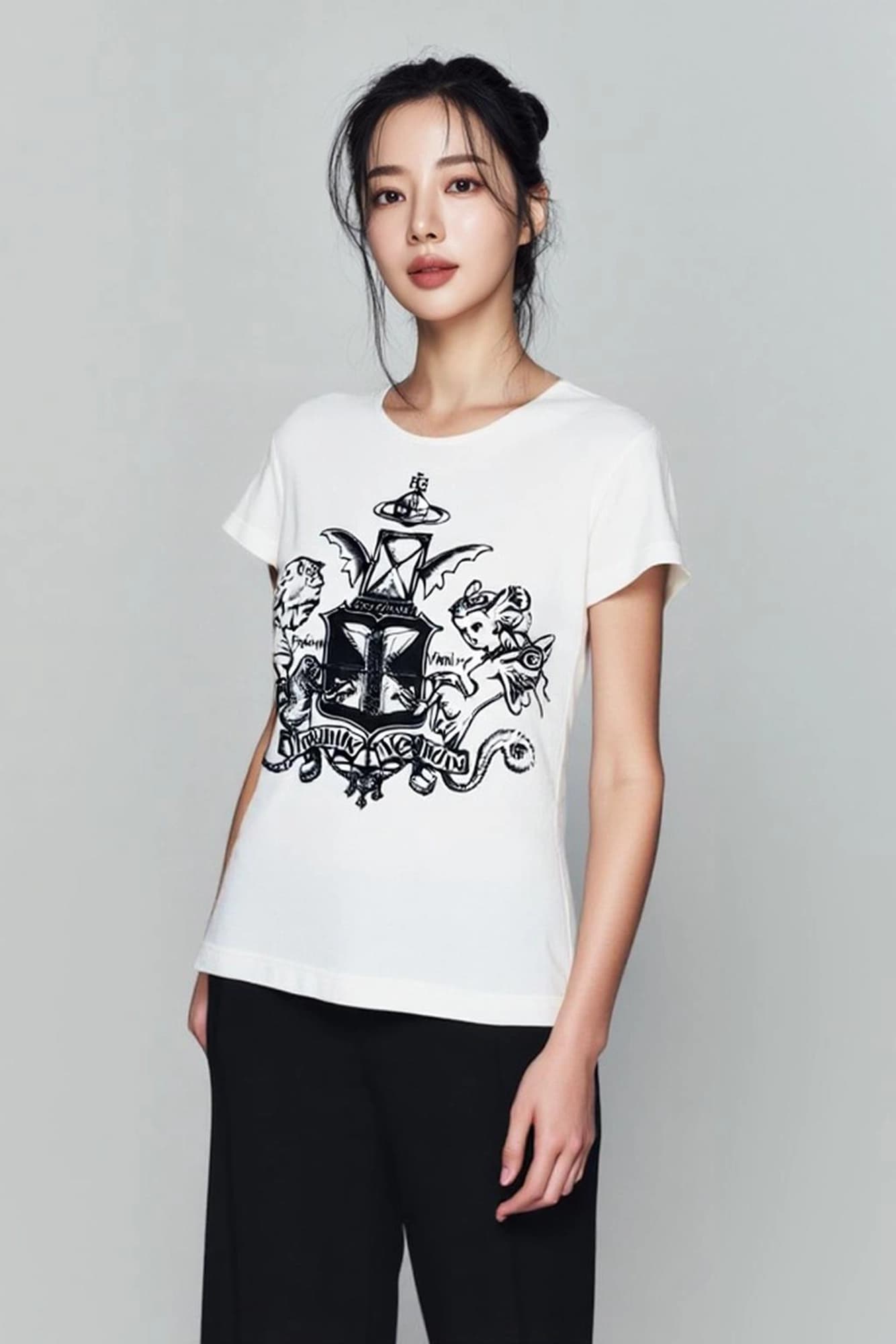 앤젤 디자인 반팔 티셔츠