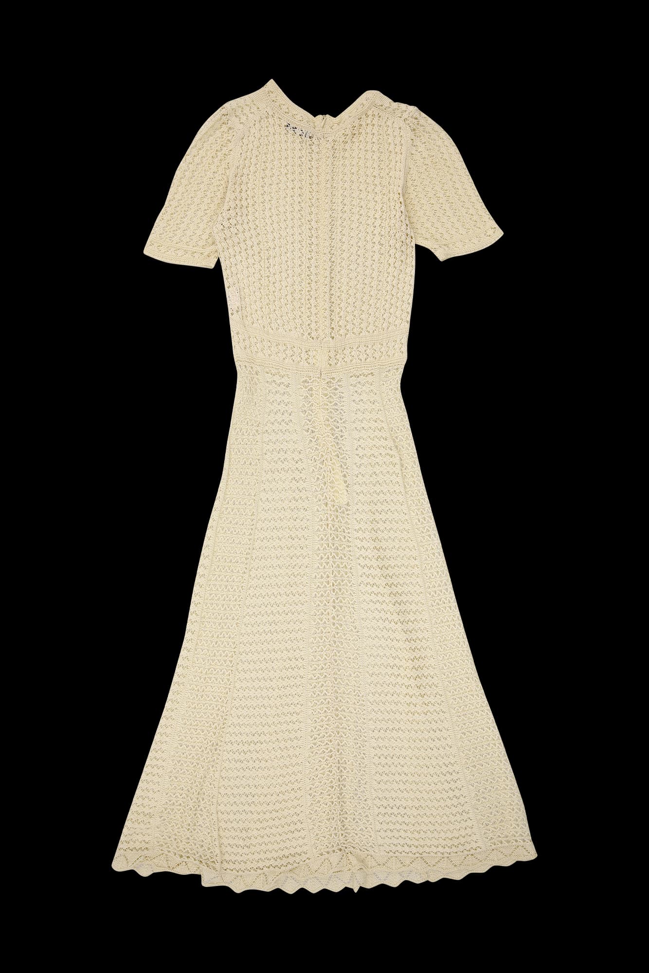 시스루 아이스 롱 반팔 원피스