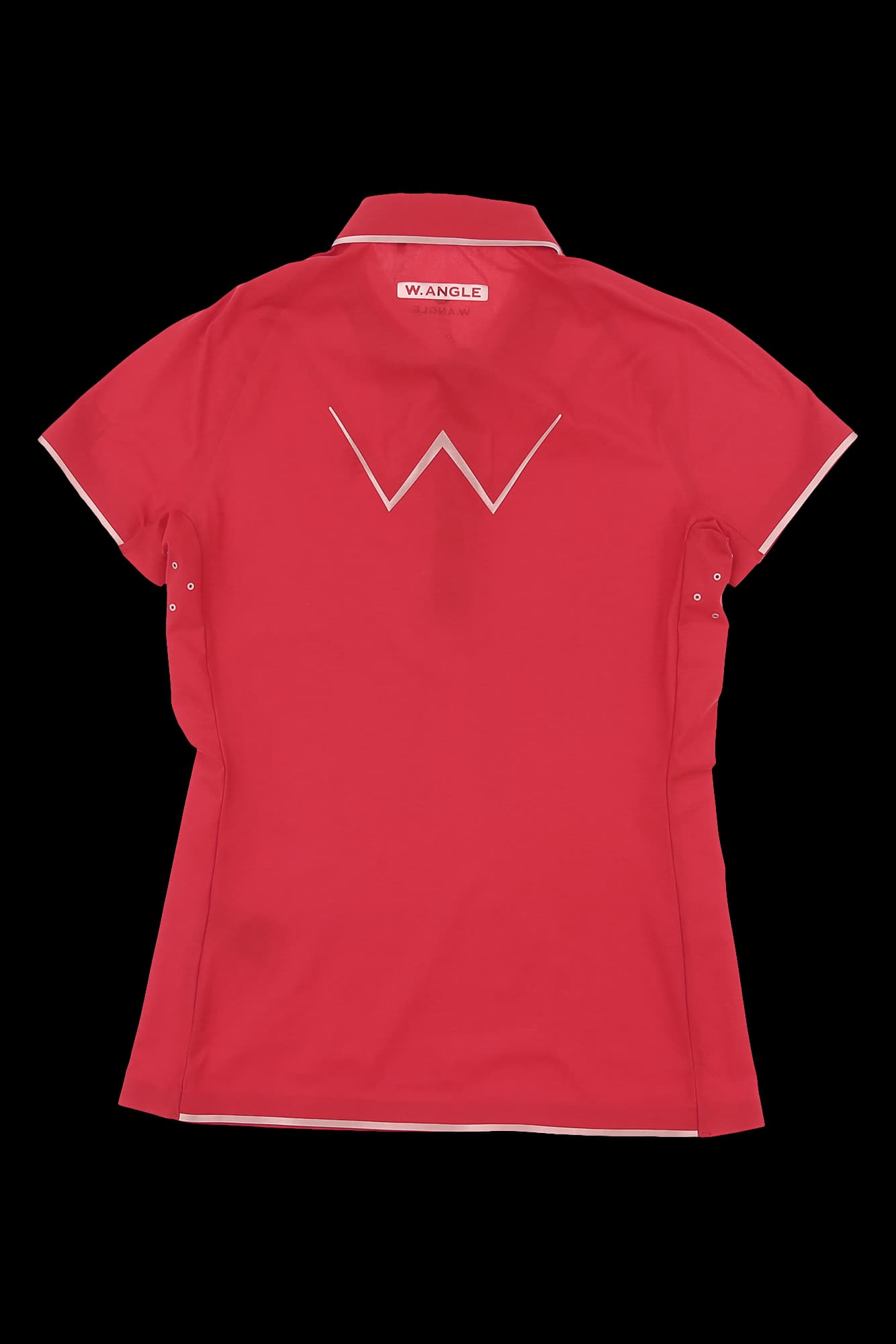 배색 라인 반팔 카라 티셔츠