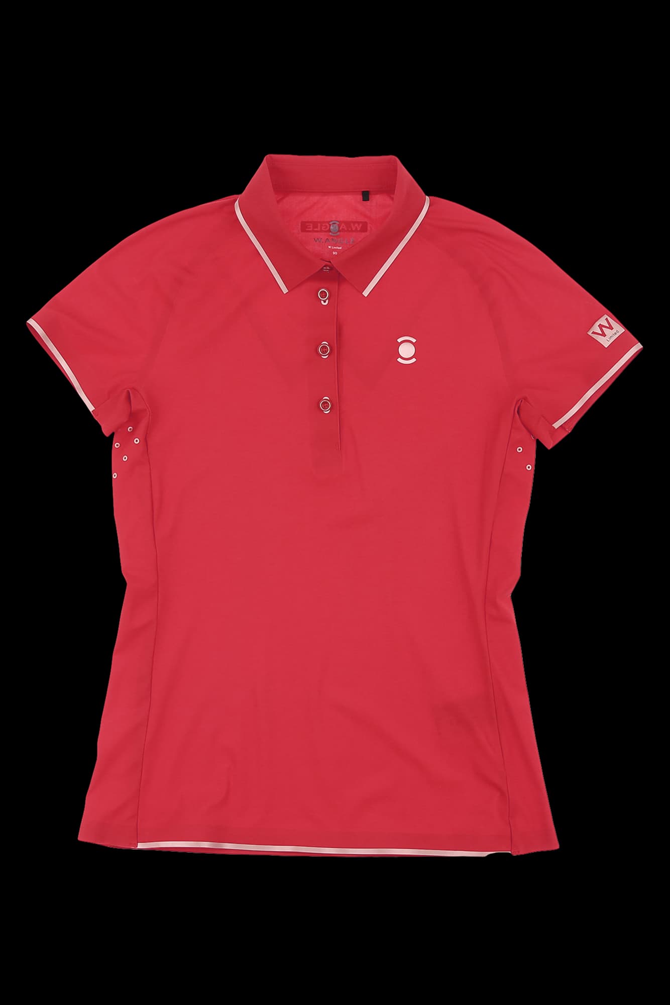 배색 라인 반팔 카라 티셔츠