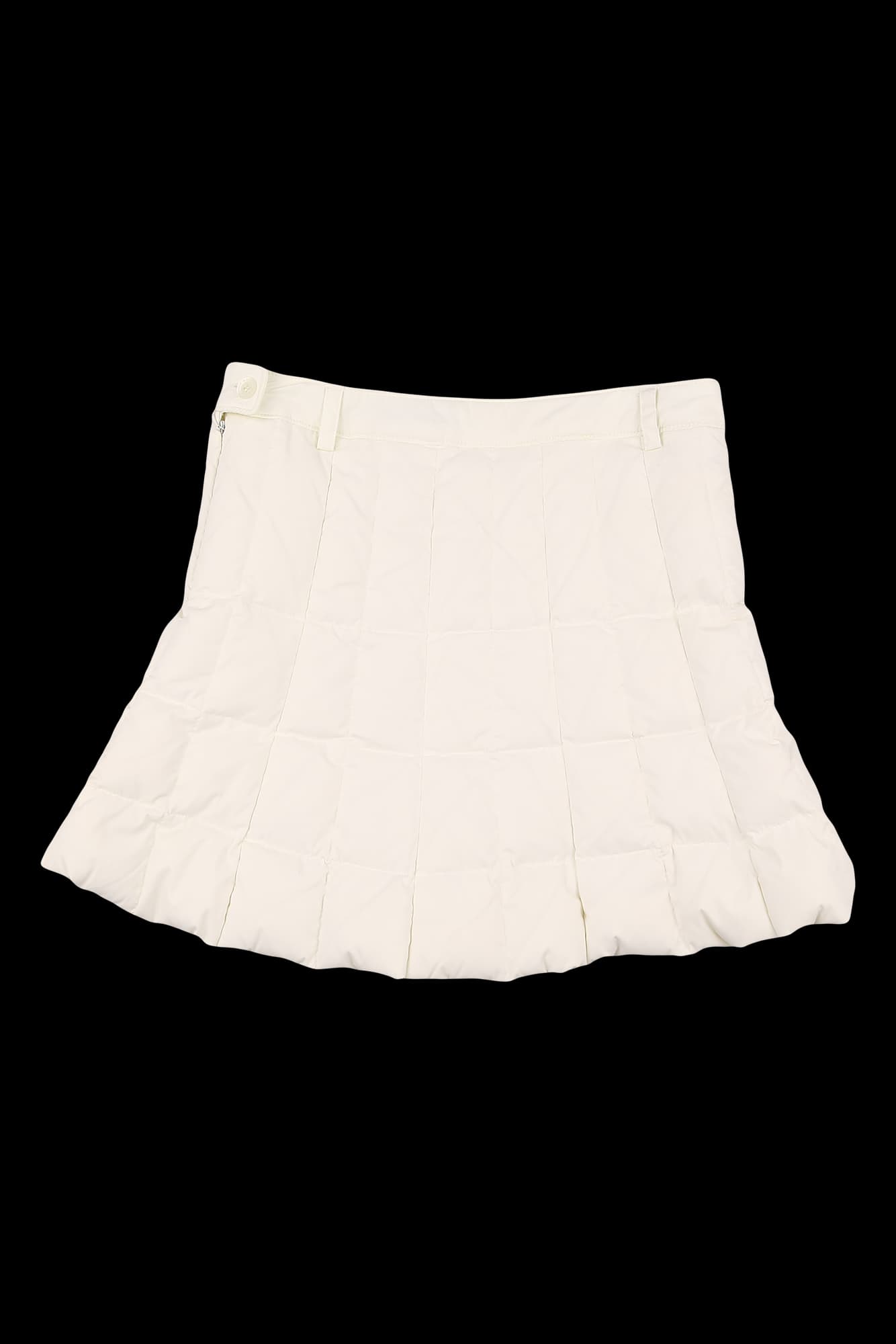 패딩 패턴 스커트