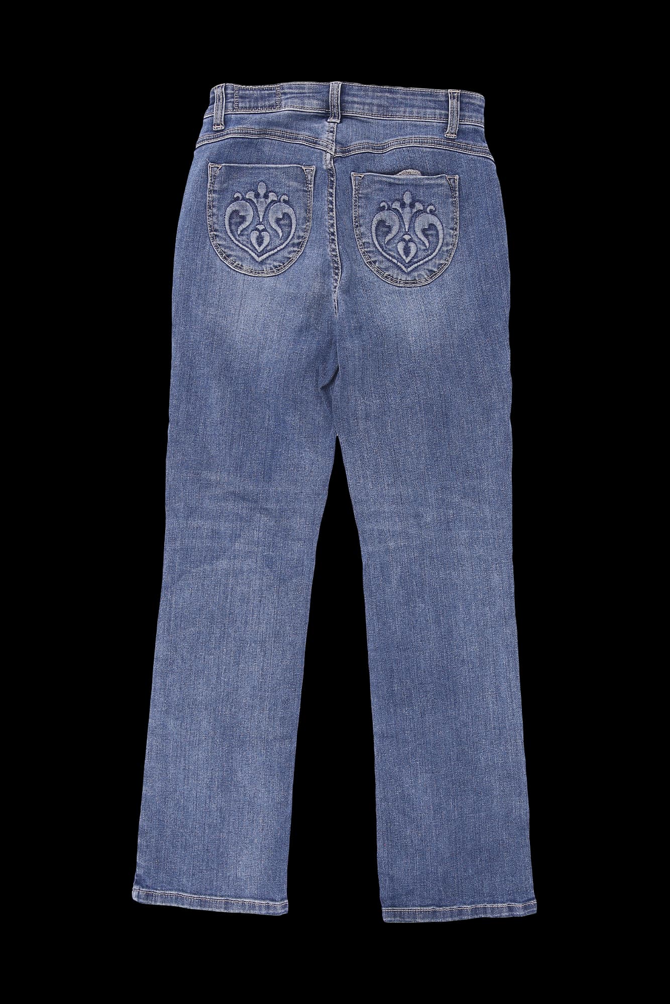 엠보 포켓 중청 데님