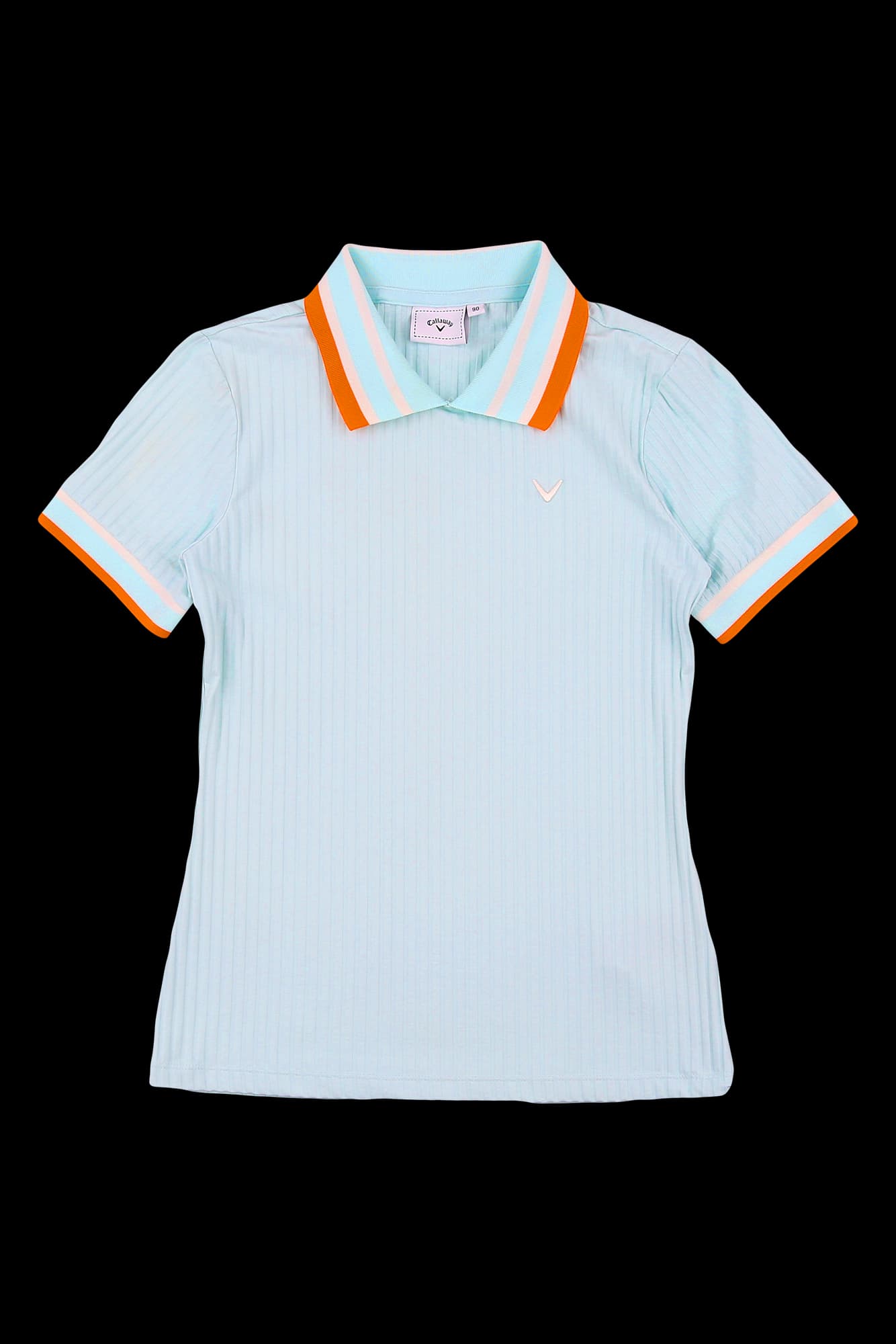 카라 배색 반팔 티셔츠