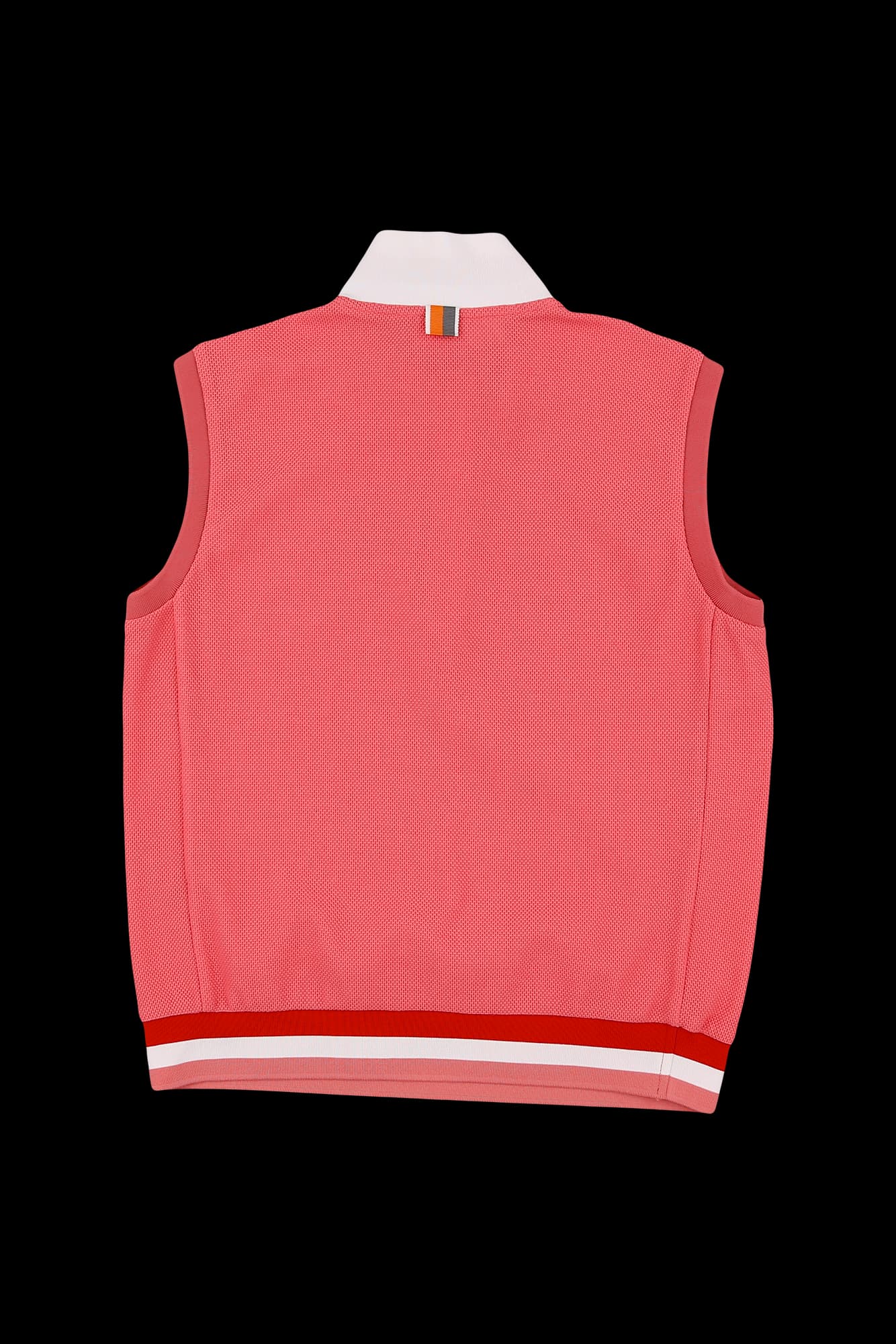 반집업 민소매 카라 티셔츠