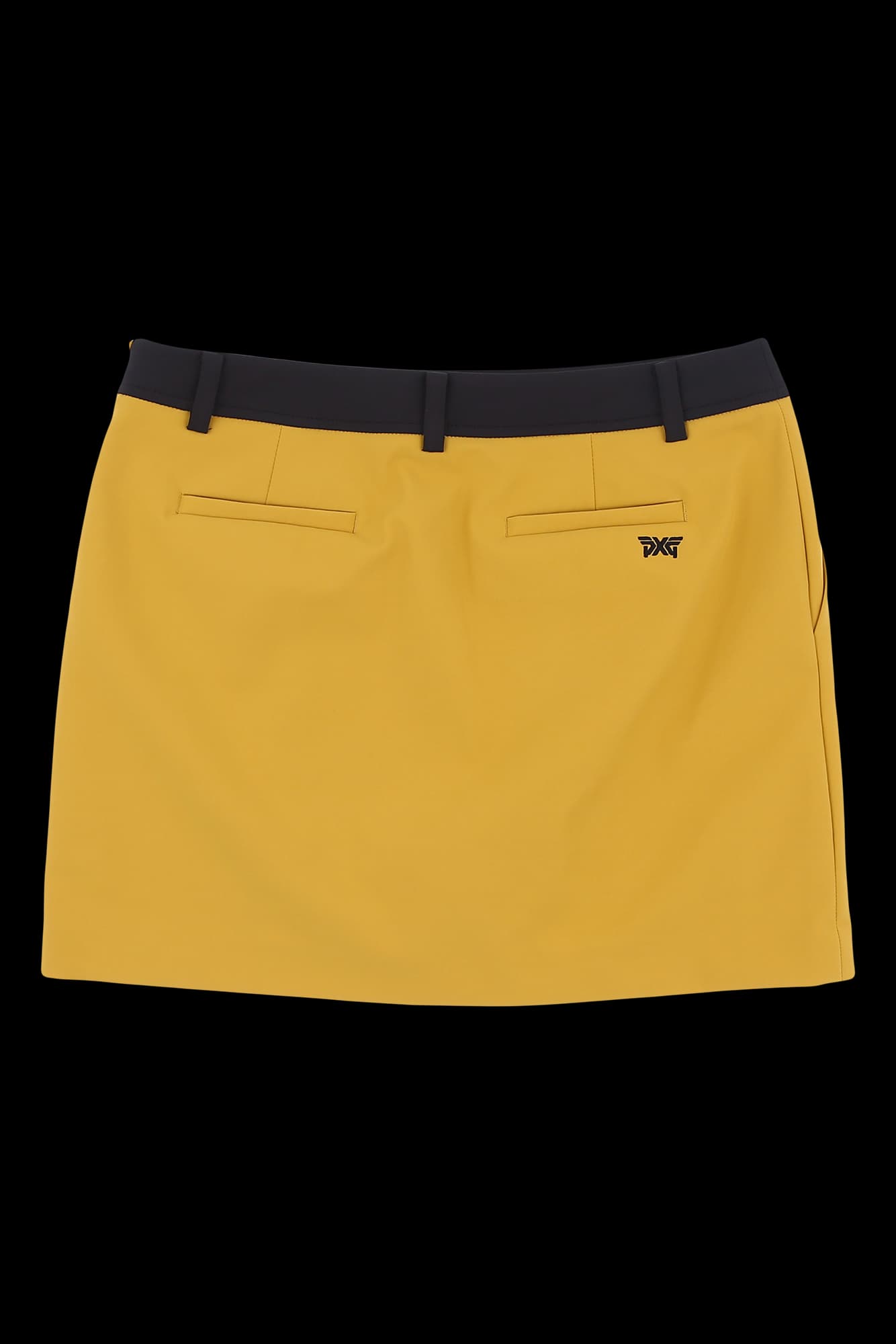 배색 트임 스커트