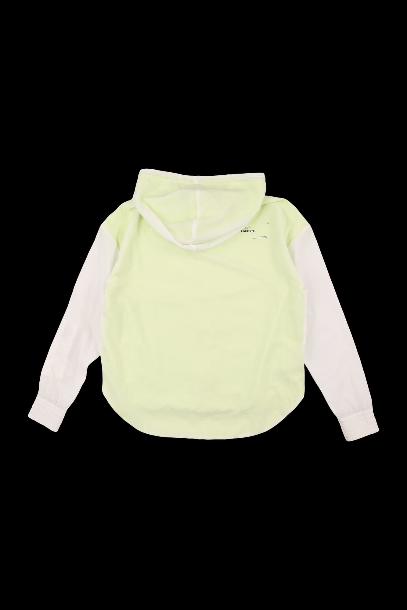 네온 배색 후드 바람막이