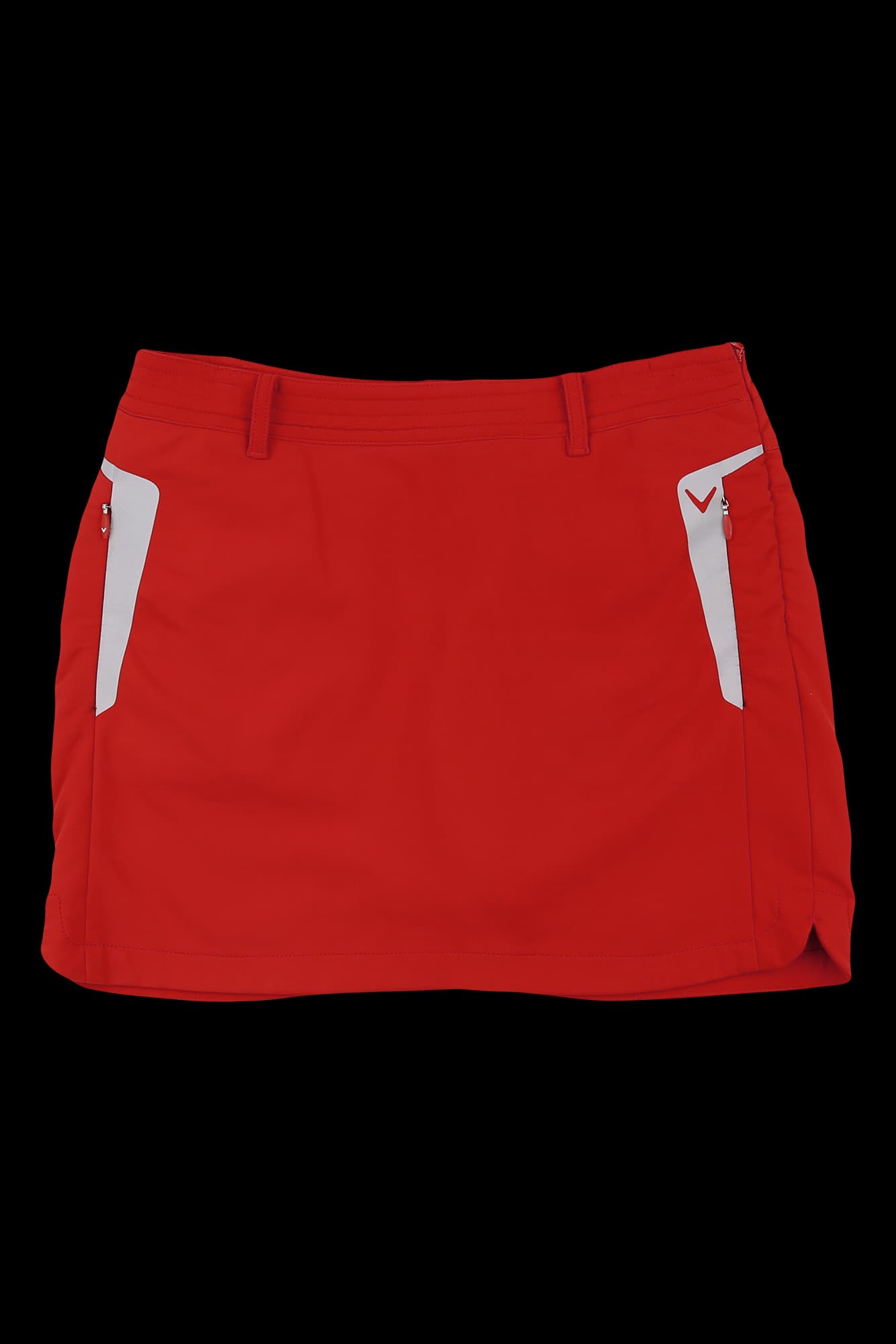 배색 포켓라인 스커트