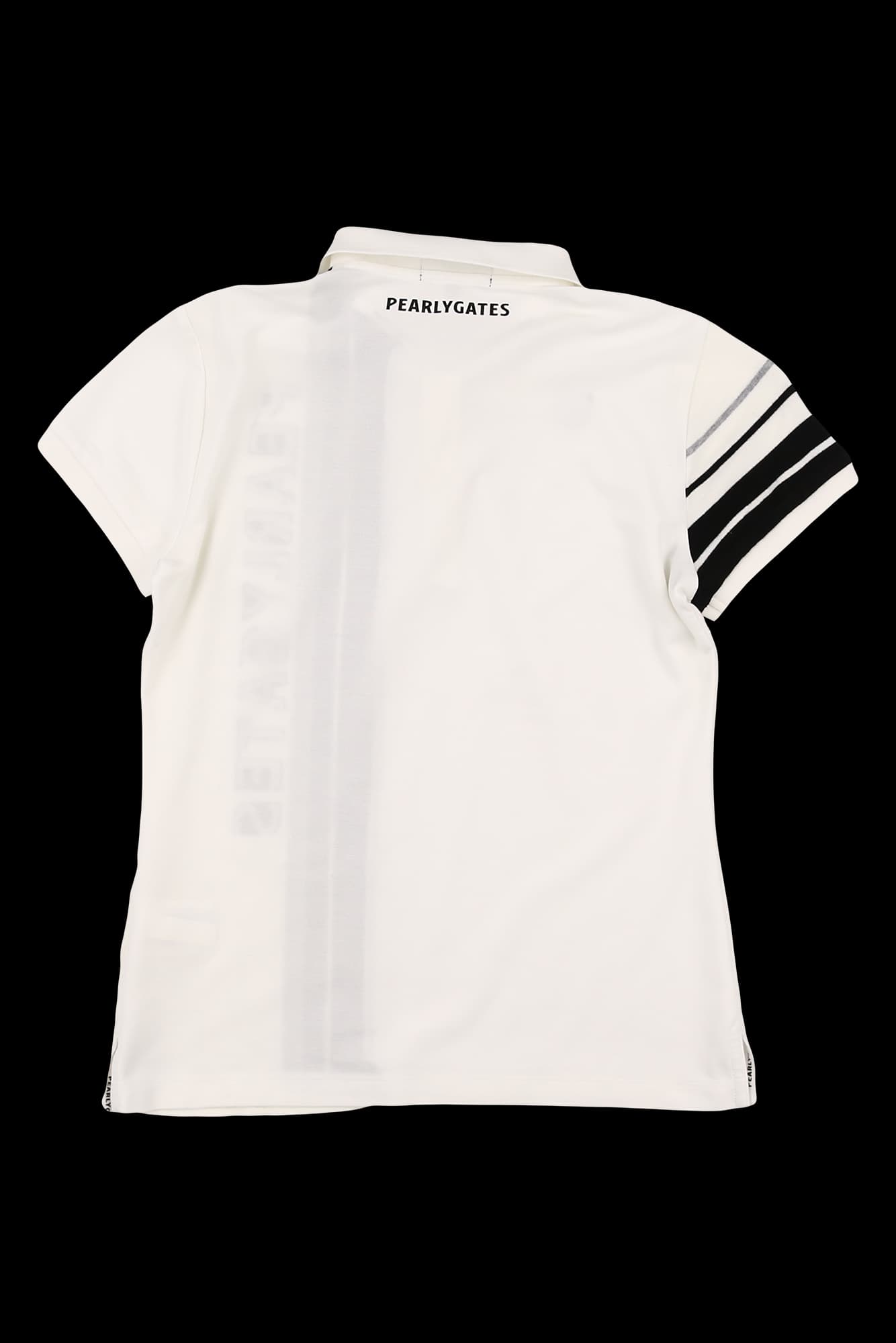 니트 배색 반팔 카라 티셔츠