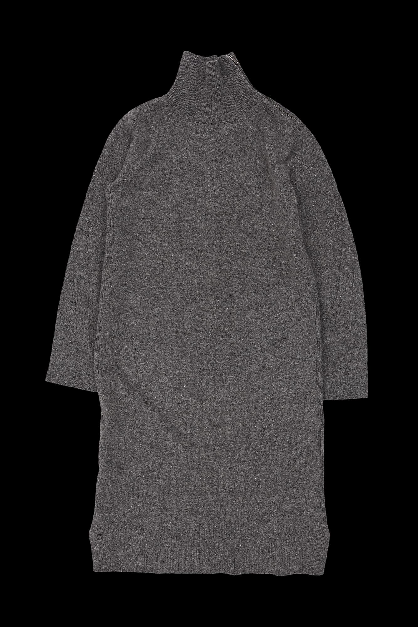 캐시미어 터틀넥 롱 원피스