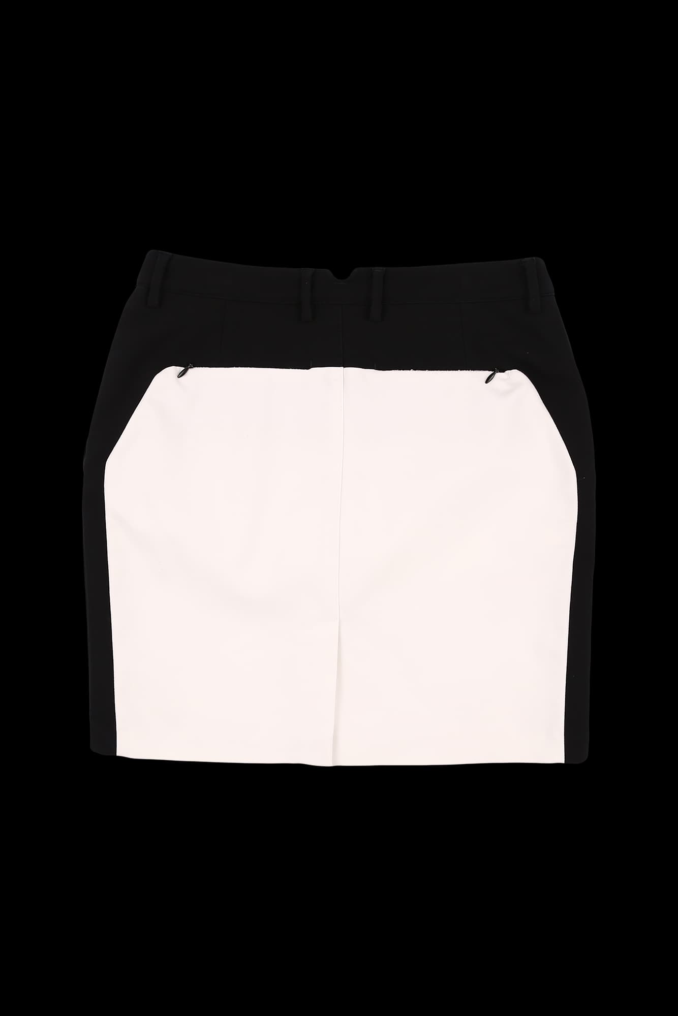 배색 스트레치 스커트