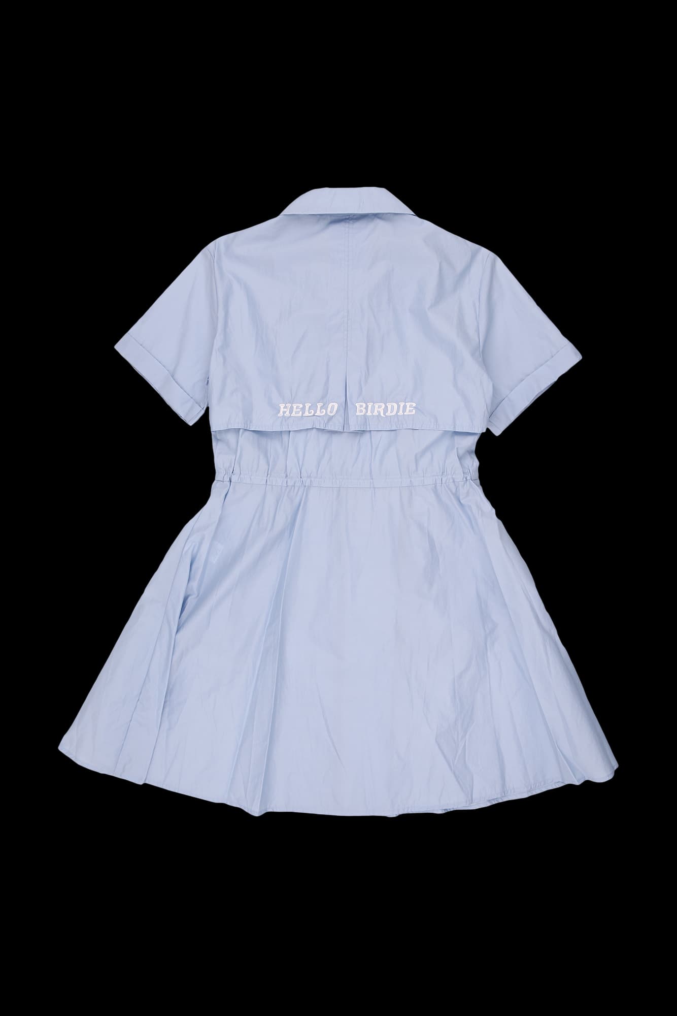 스트링 집업 카라 원피스