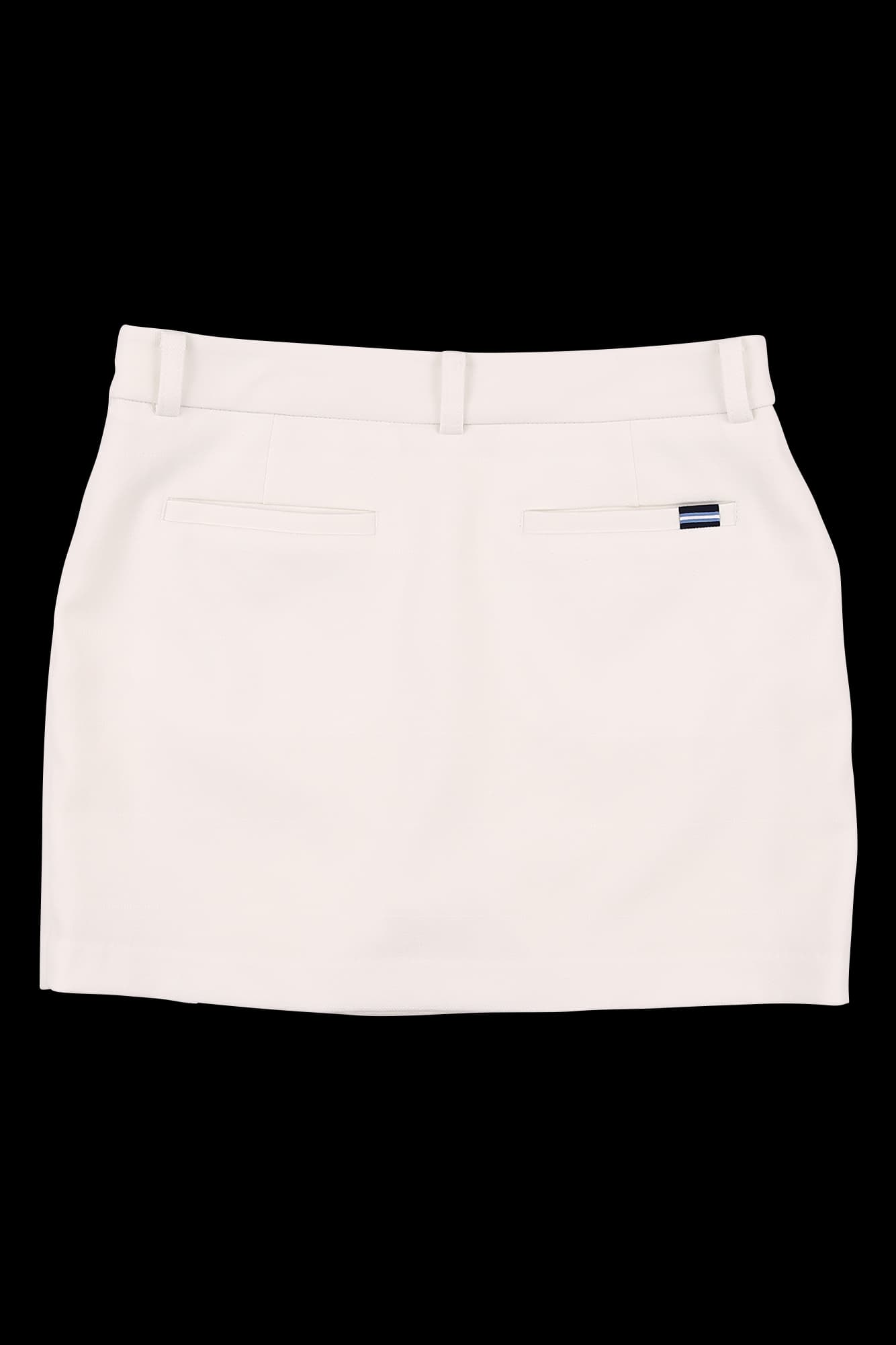 배색 트임 스커트