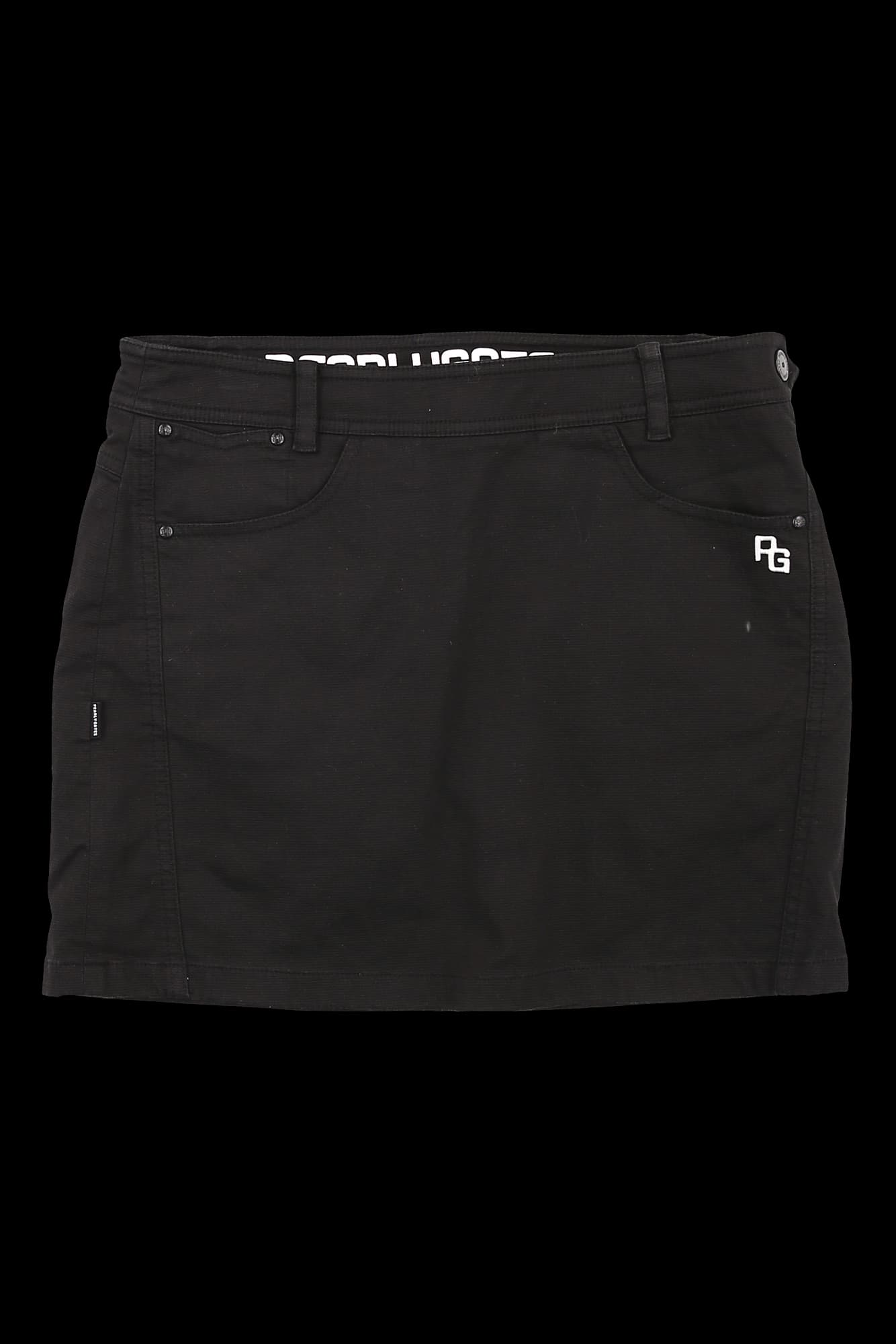 요크 벨트 포인트 스커트