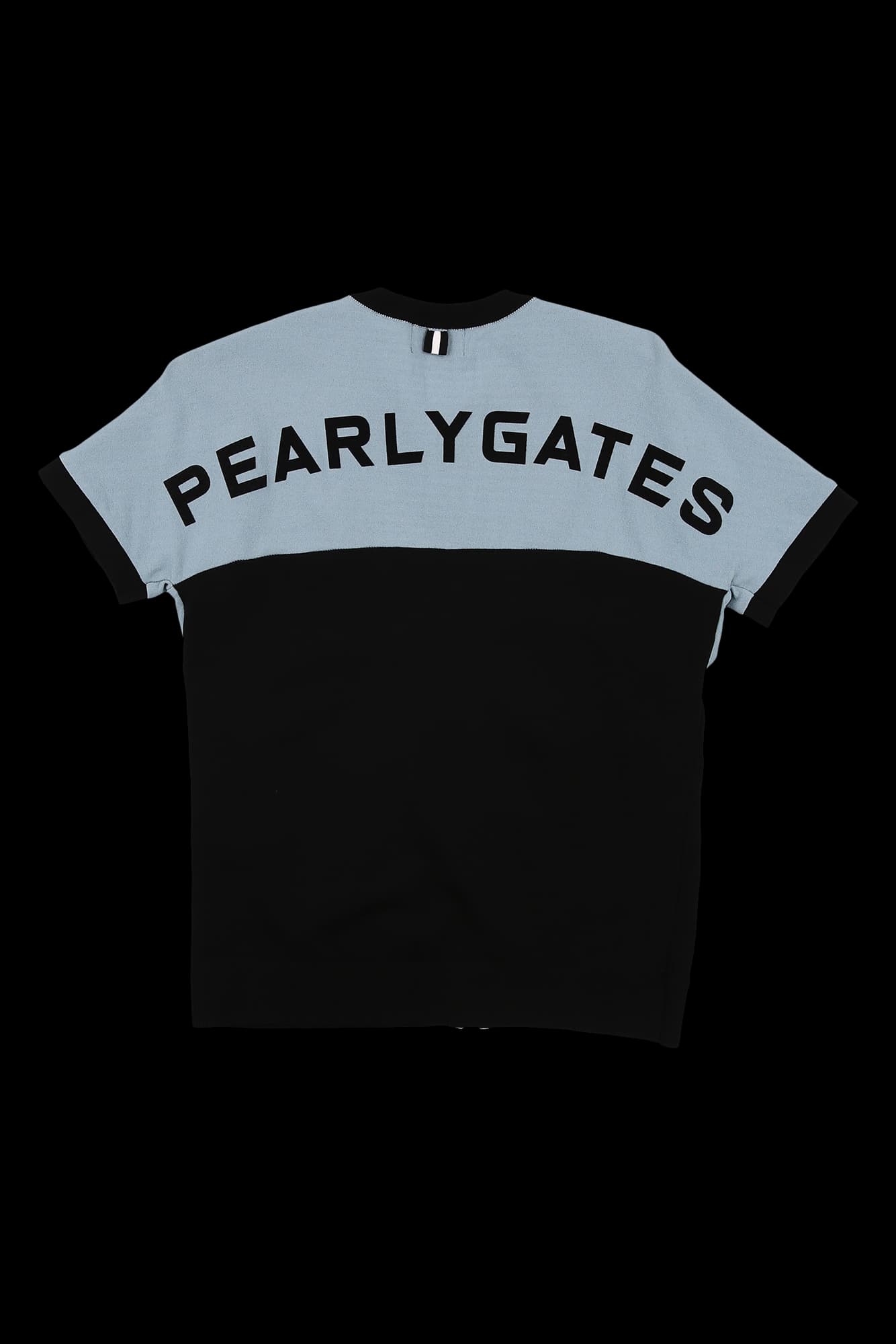 로고 집업 반팔 니트