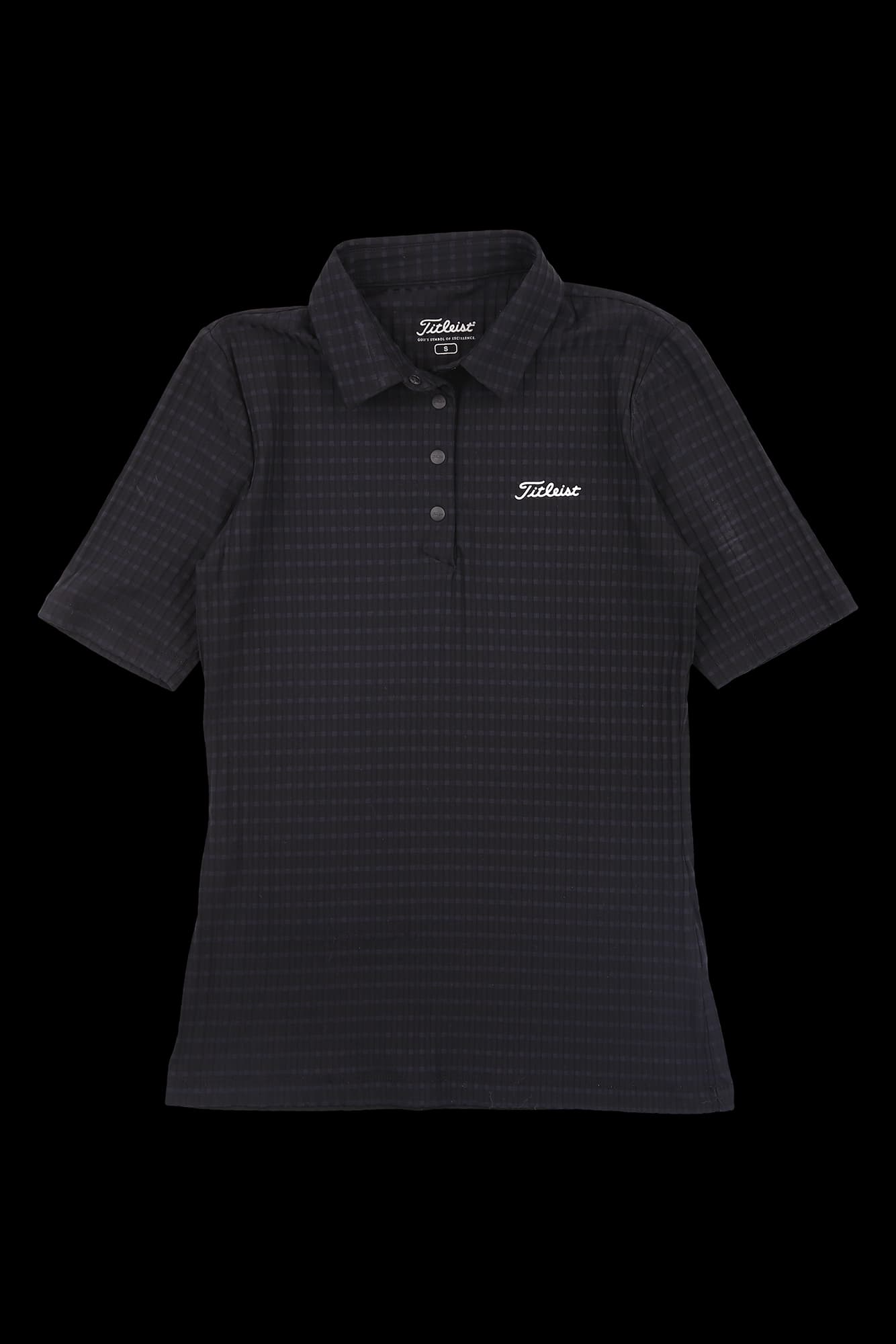 스트라이프 반팔 카라 티셔츠