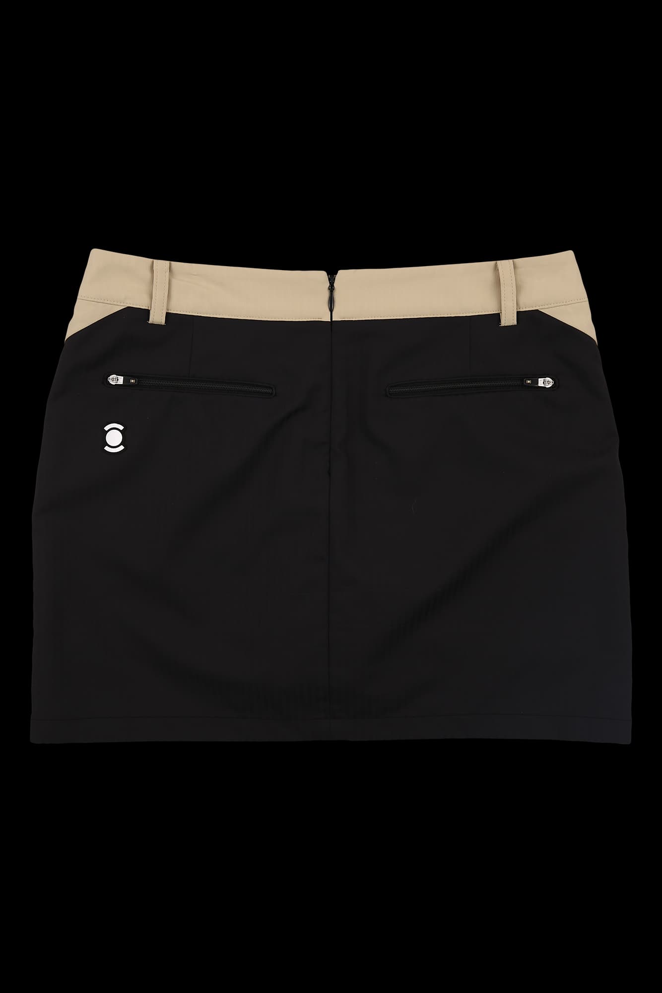 배색 베이직 스커트