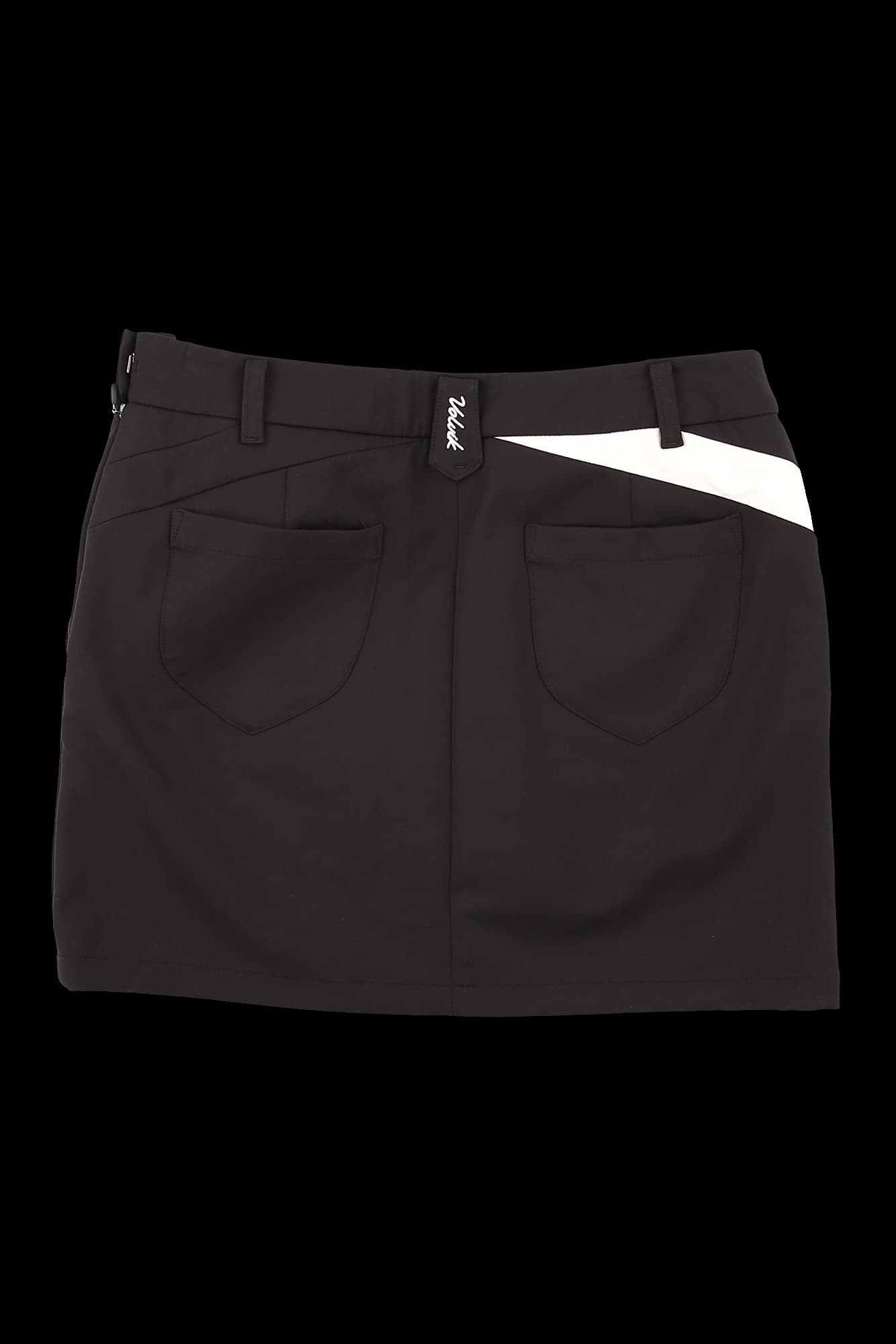 배색 베이직 스커트